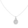 Double Halo Round Diamond Pendant
