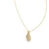 Double Halo Round Diamond Pendant