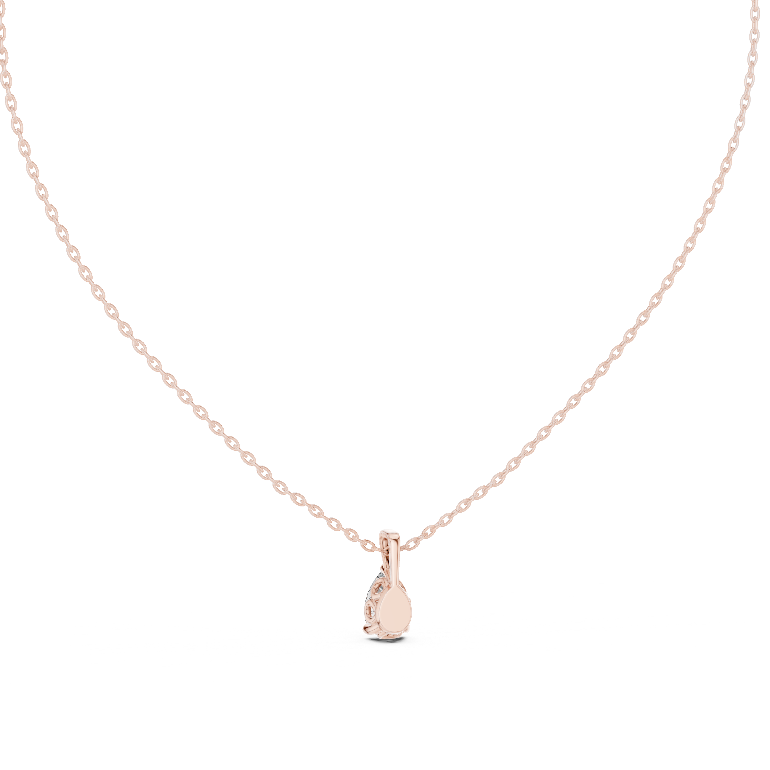 a classic three-prong setting with a polished bail.