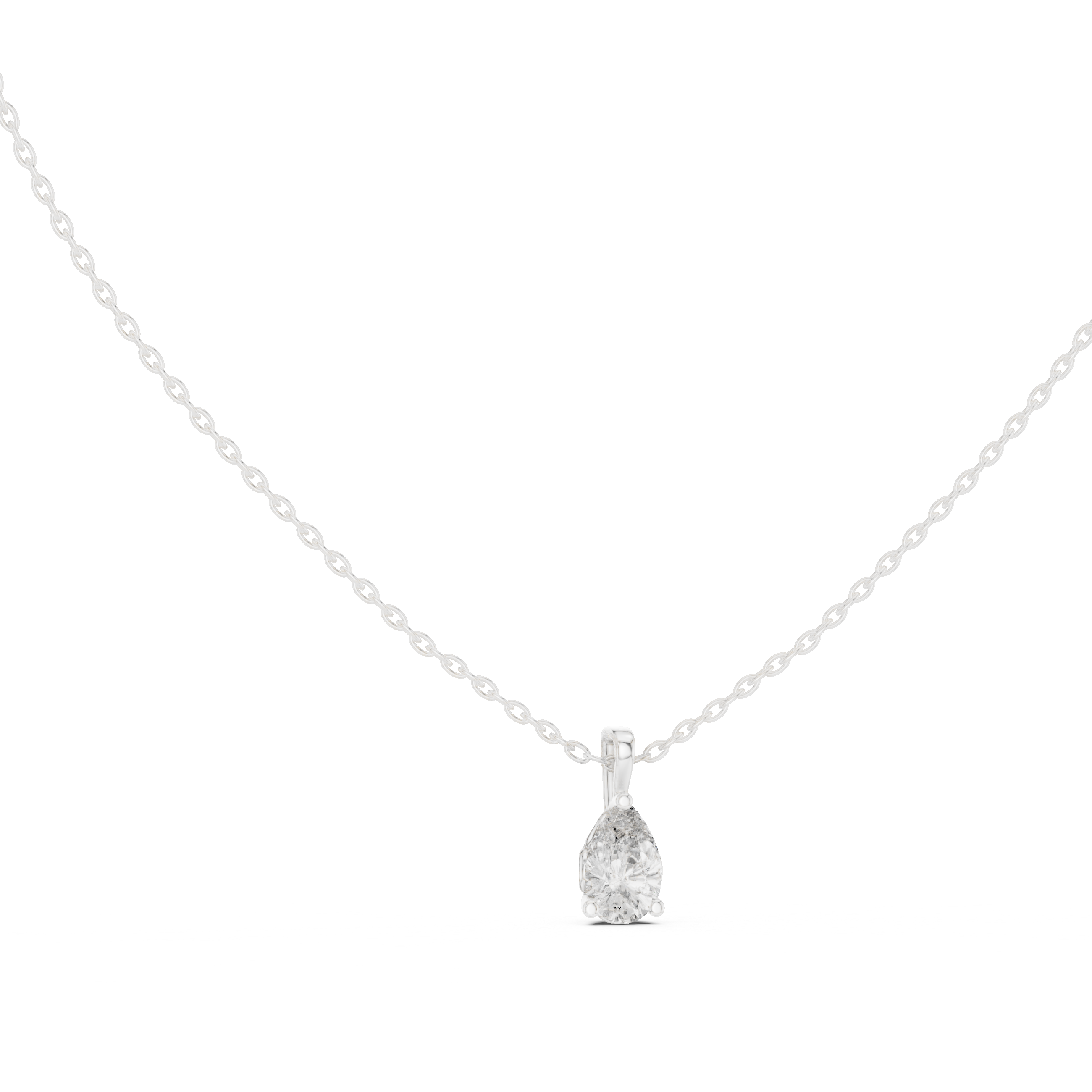 a classic three-prong setting with a polished bail.