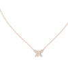 Butterfly-shaped diamond pendant