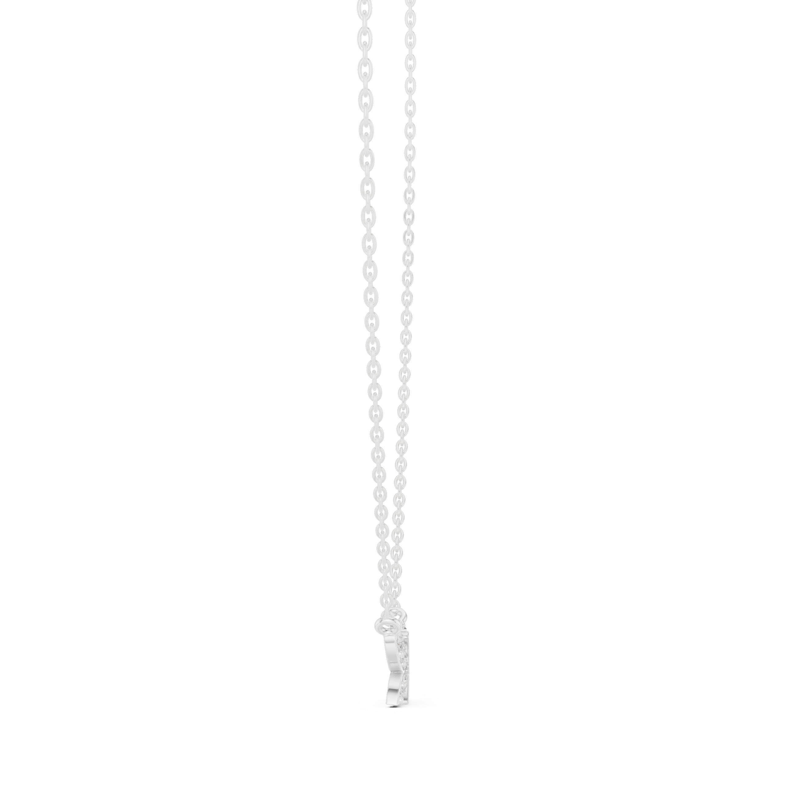 Butterfly-shaped diamond pendant