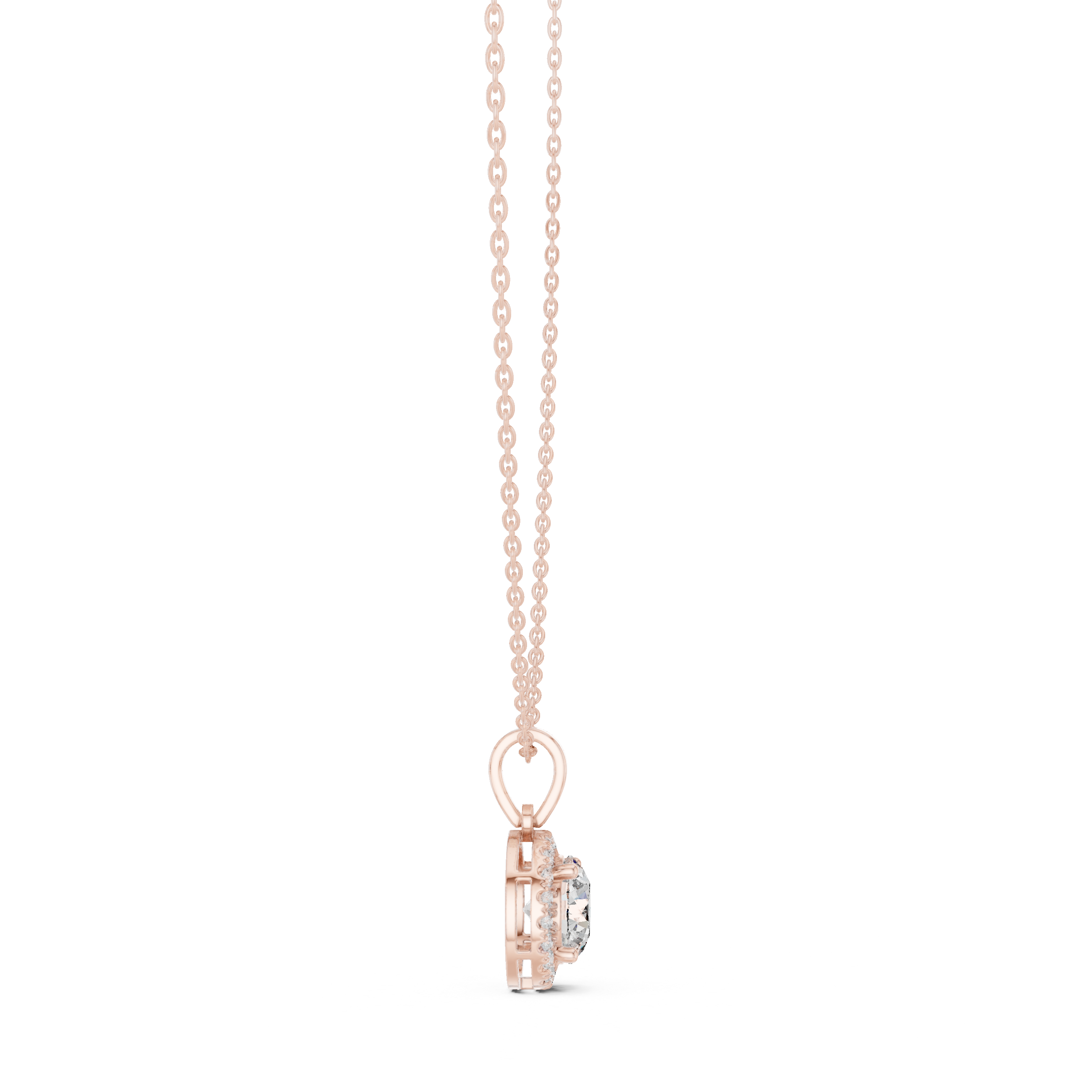 Dazzling Round Diamond Pendant