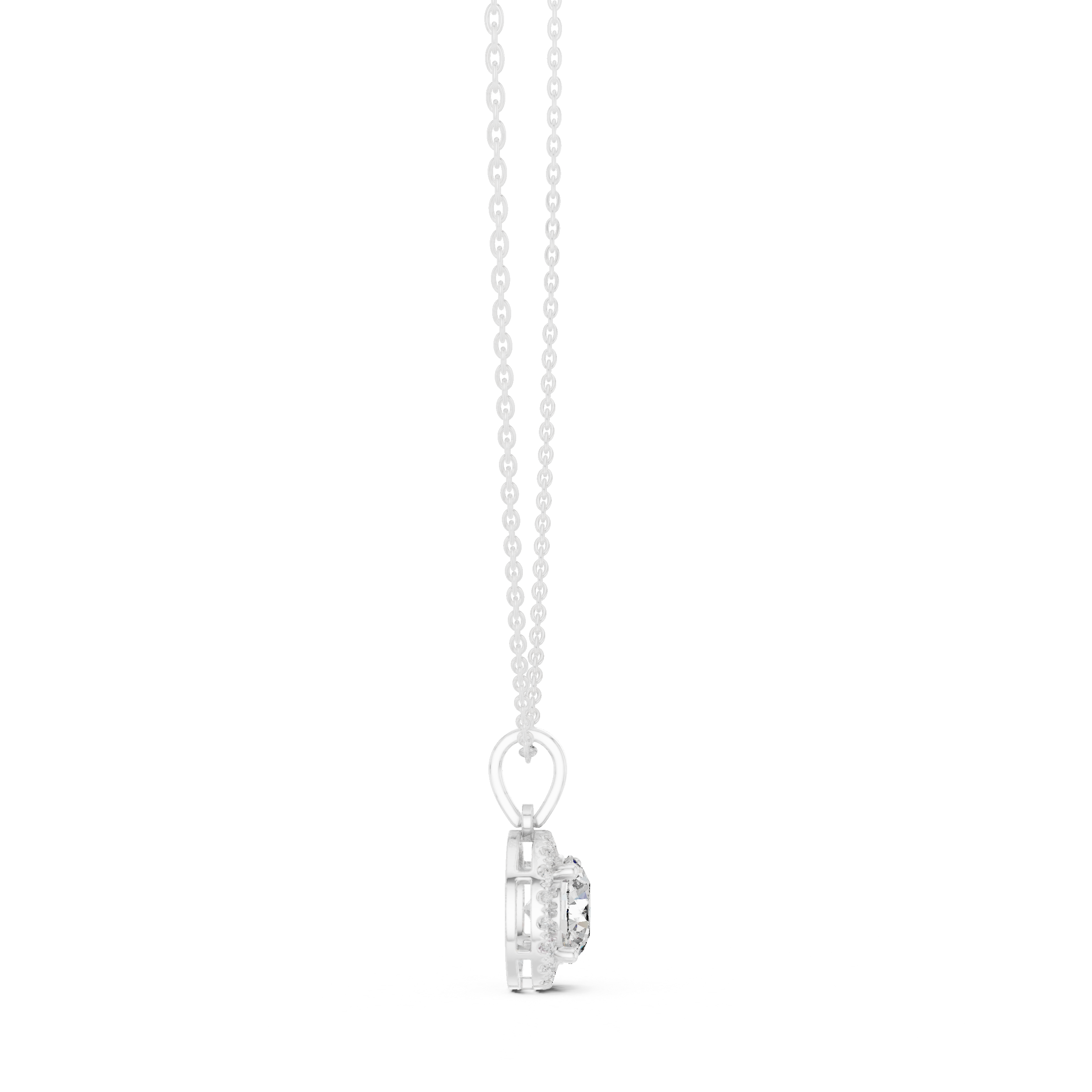 Dazzling Round Diamond Pendant