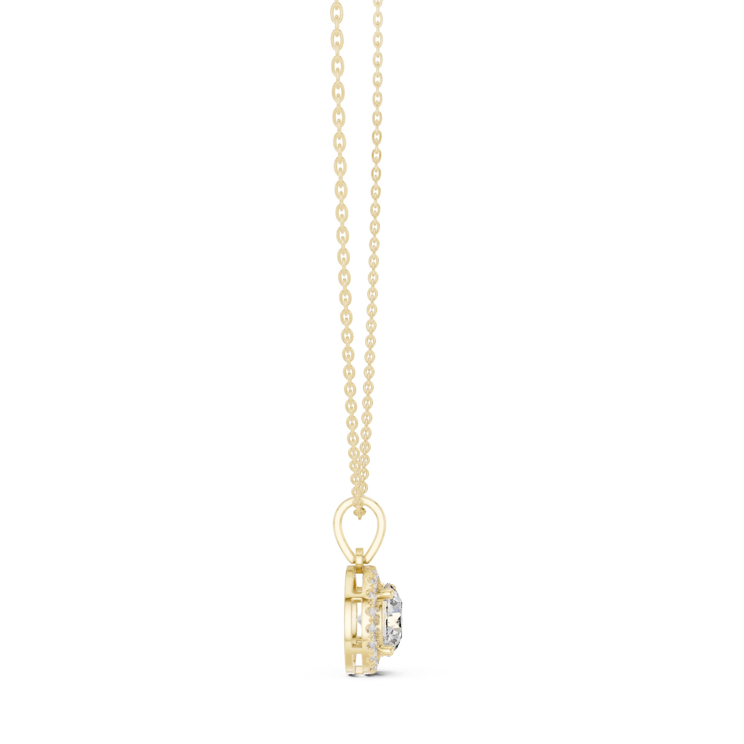 Dazzling Round Diamond Pendant
