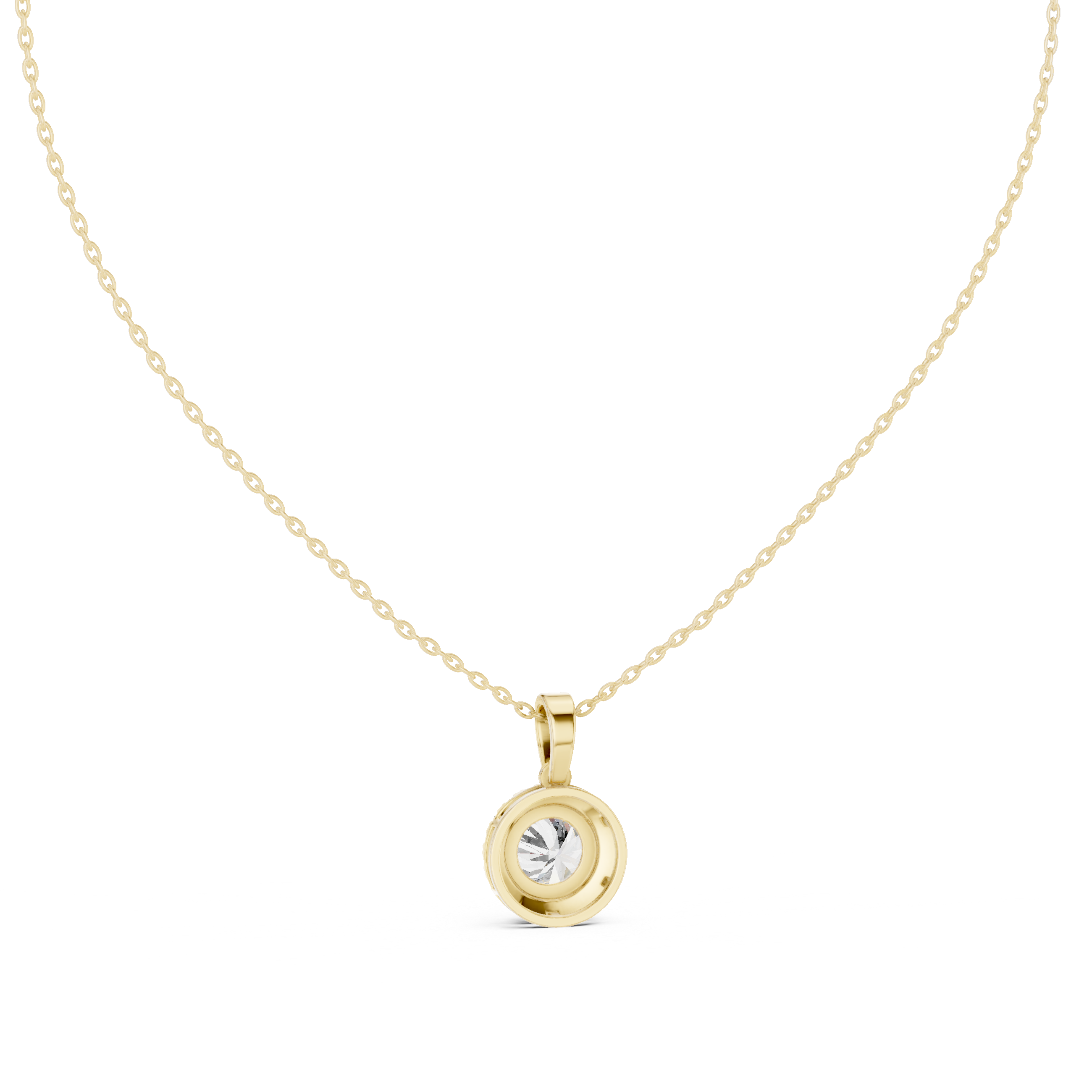 Dazzling Round Diamond Pendant