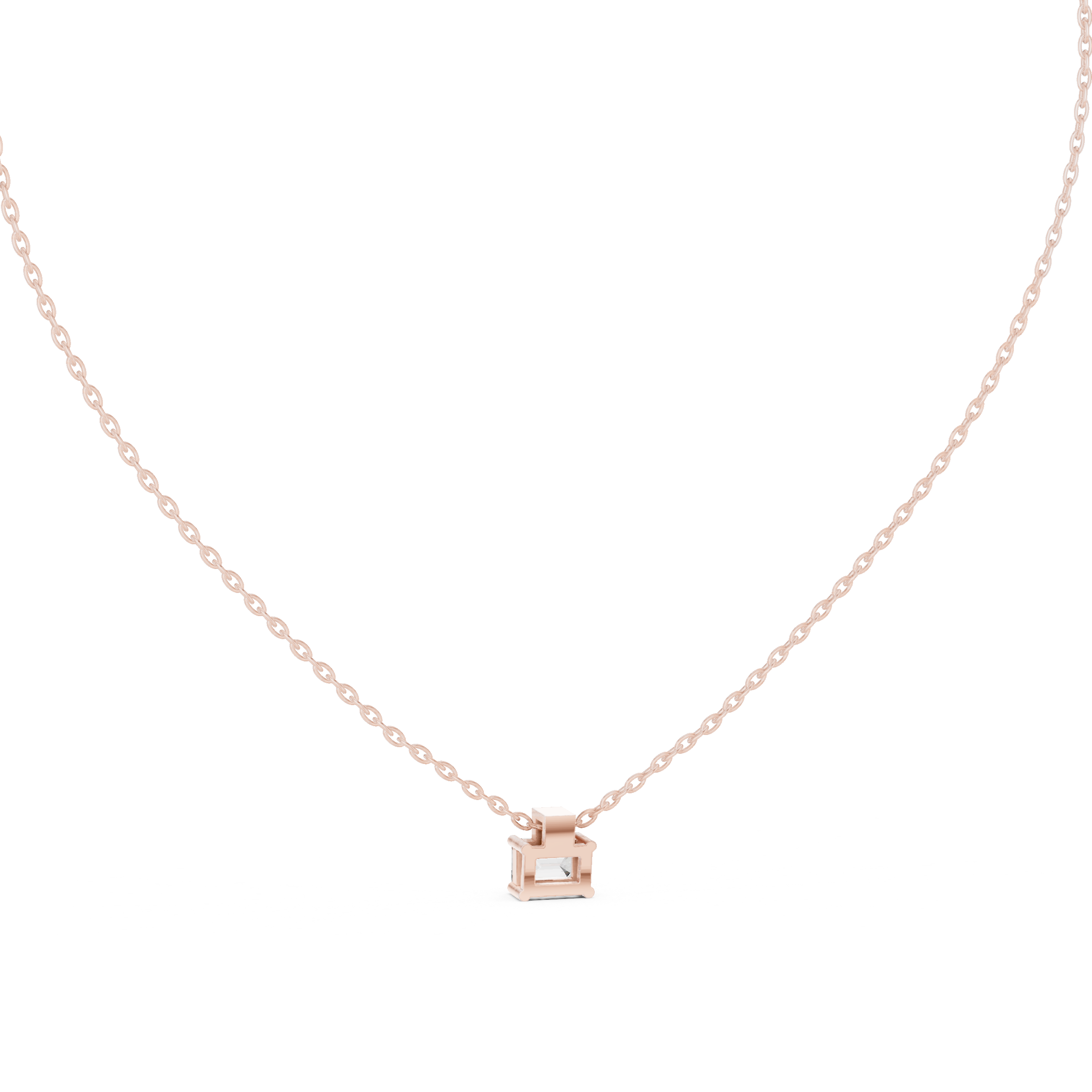Architectural Sparkle: Dual-Cut Diamond Pendant