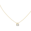 Architectural Sparkle: Dual-Cut Diamond Pendant