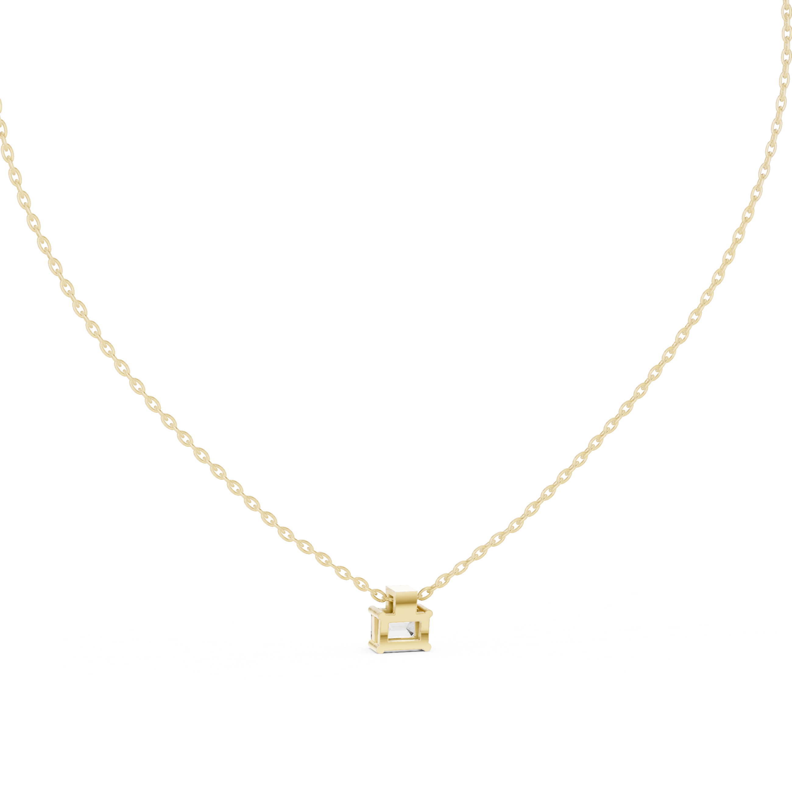 Architectural Sparkle: Dual-Cut Diamond Pendant