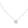Floral cluster diamond pendant