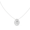 Gold Teardrop Diamond Pendant