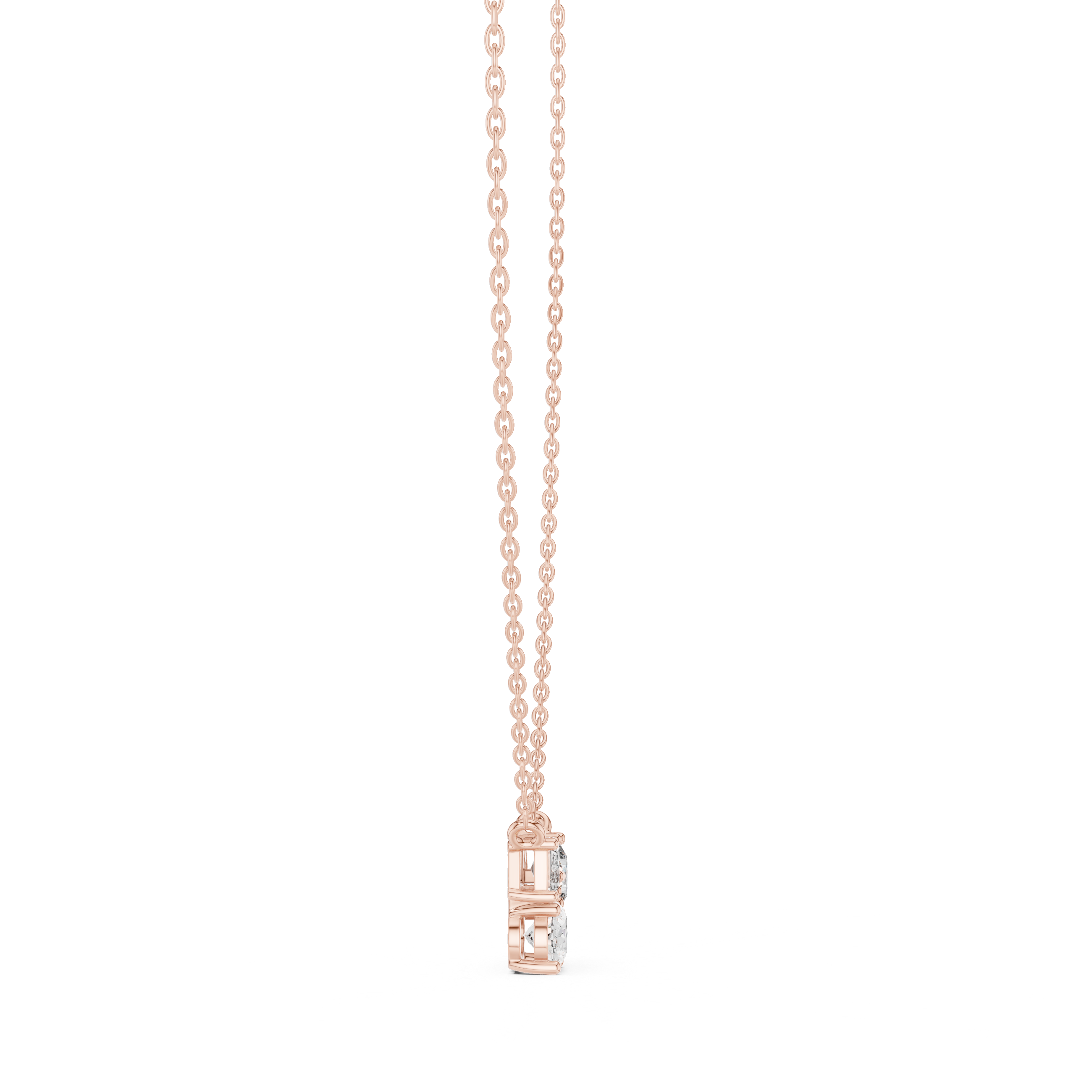 Three Distinct Diamond Cuts Pendant