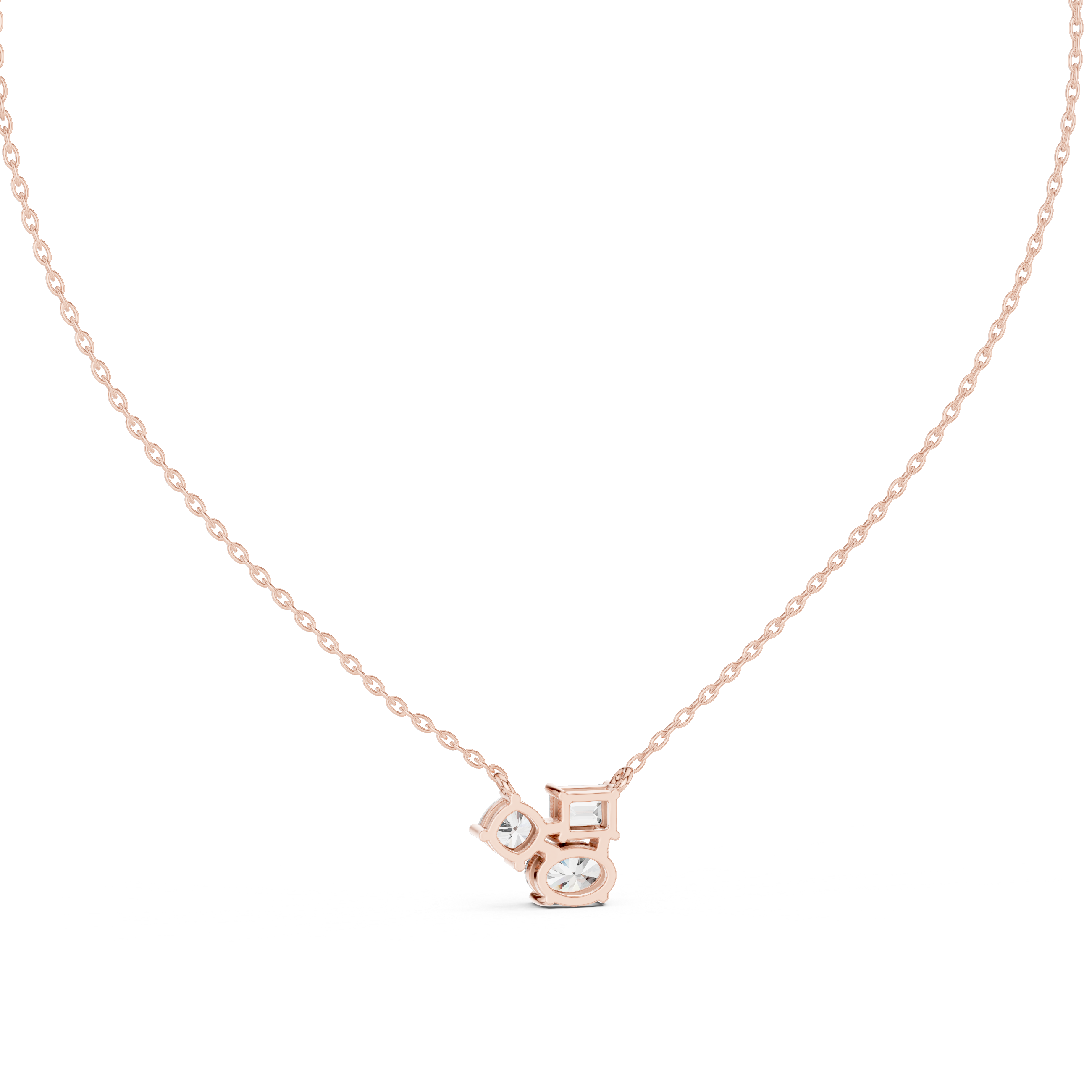 Three Distinct Diamond Cuts Pendant