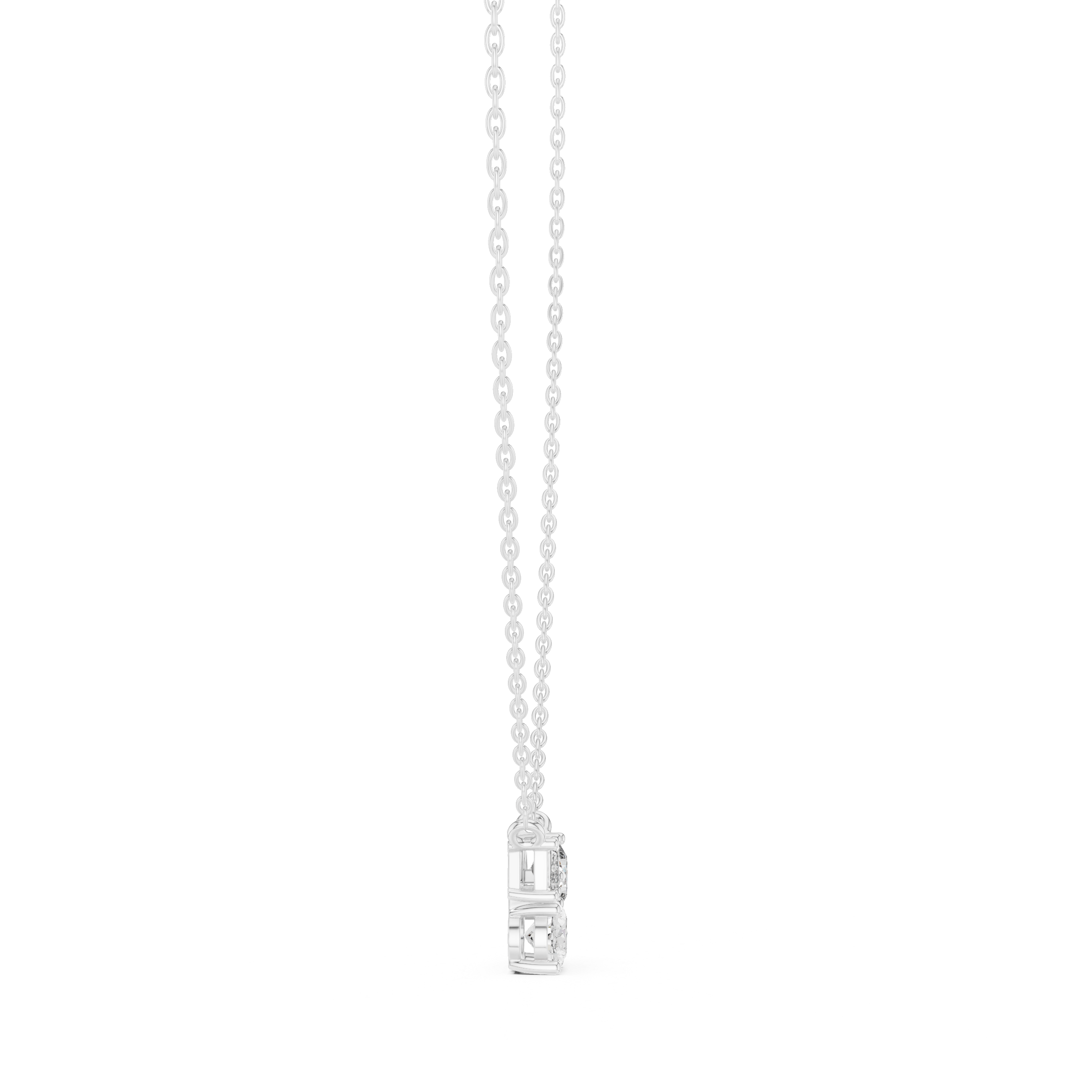 Three Distinct Diamond Cuts Pendant