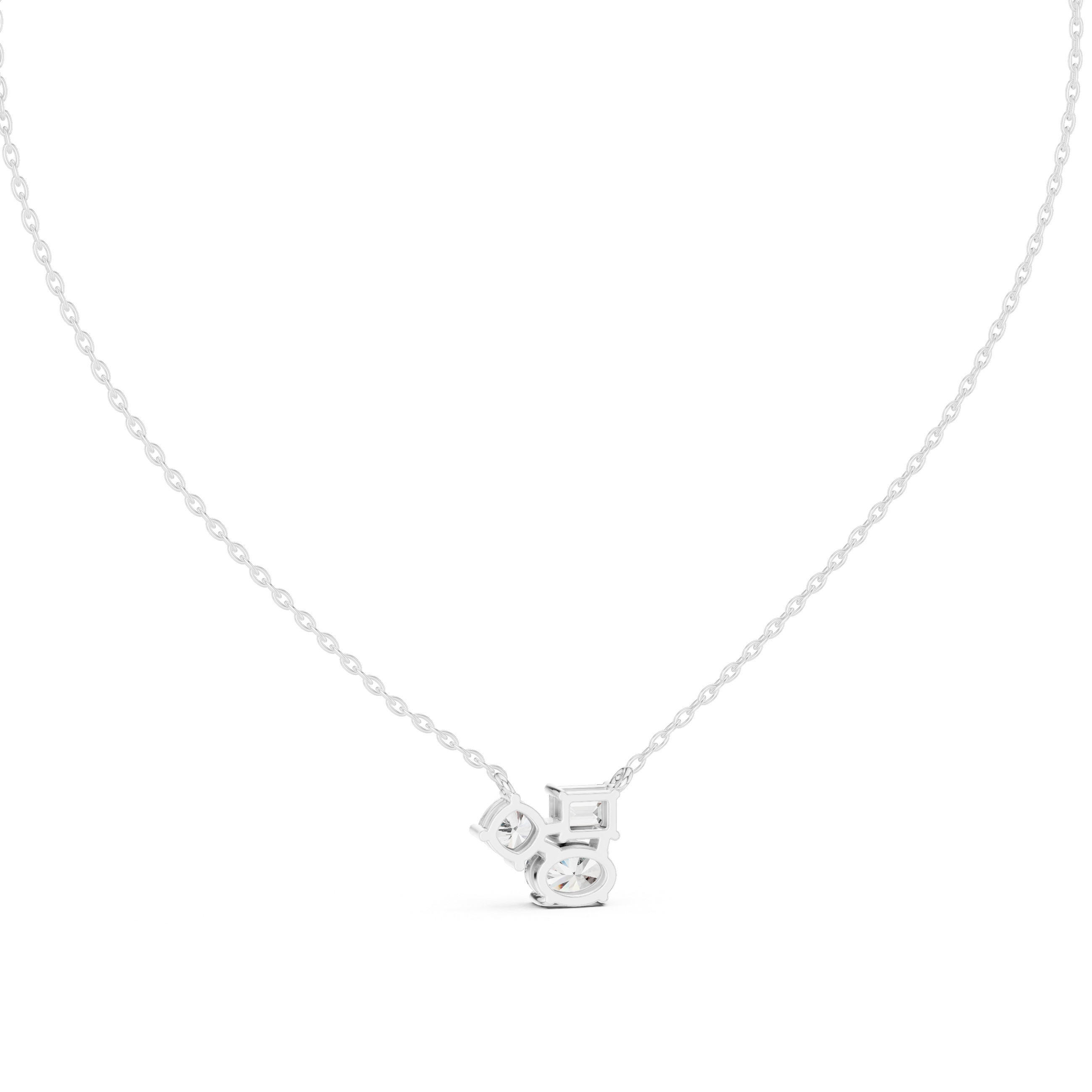 Three Distinct Diamond Cuts Pendant