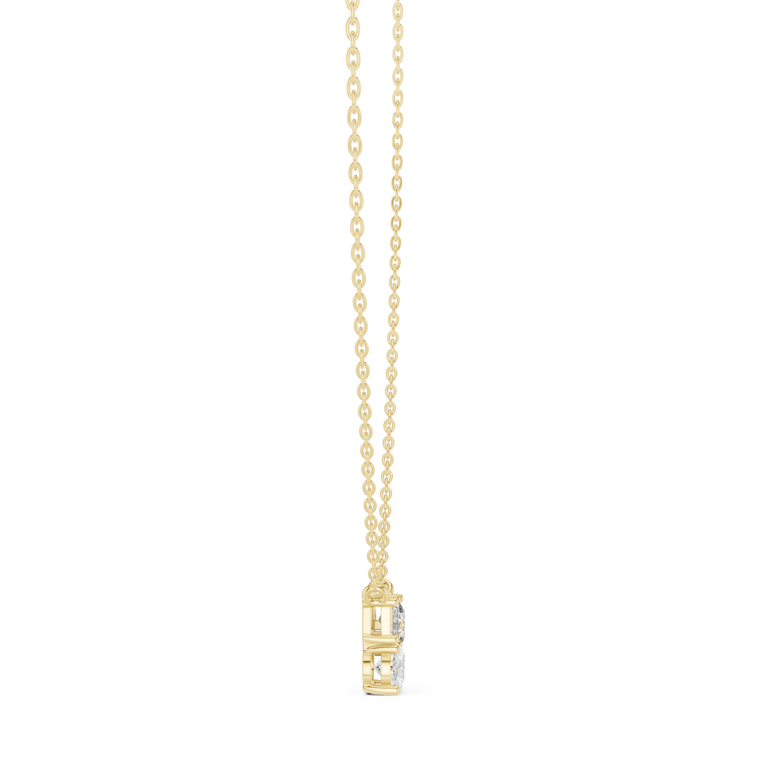 Three Distinct Diamond Cuts Pendant