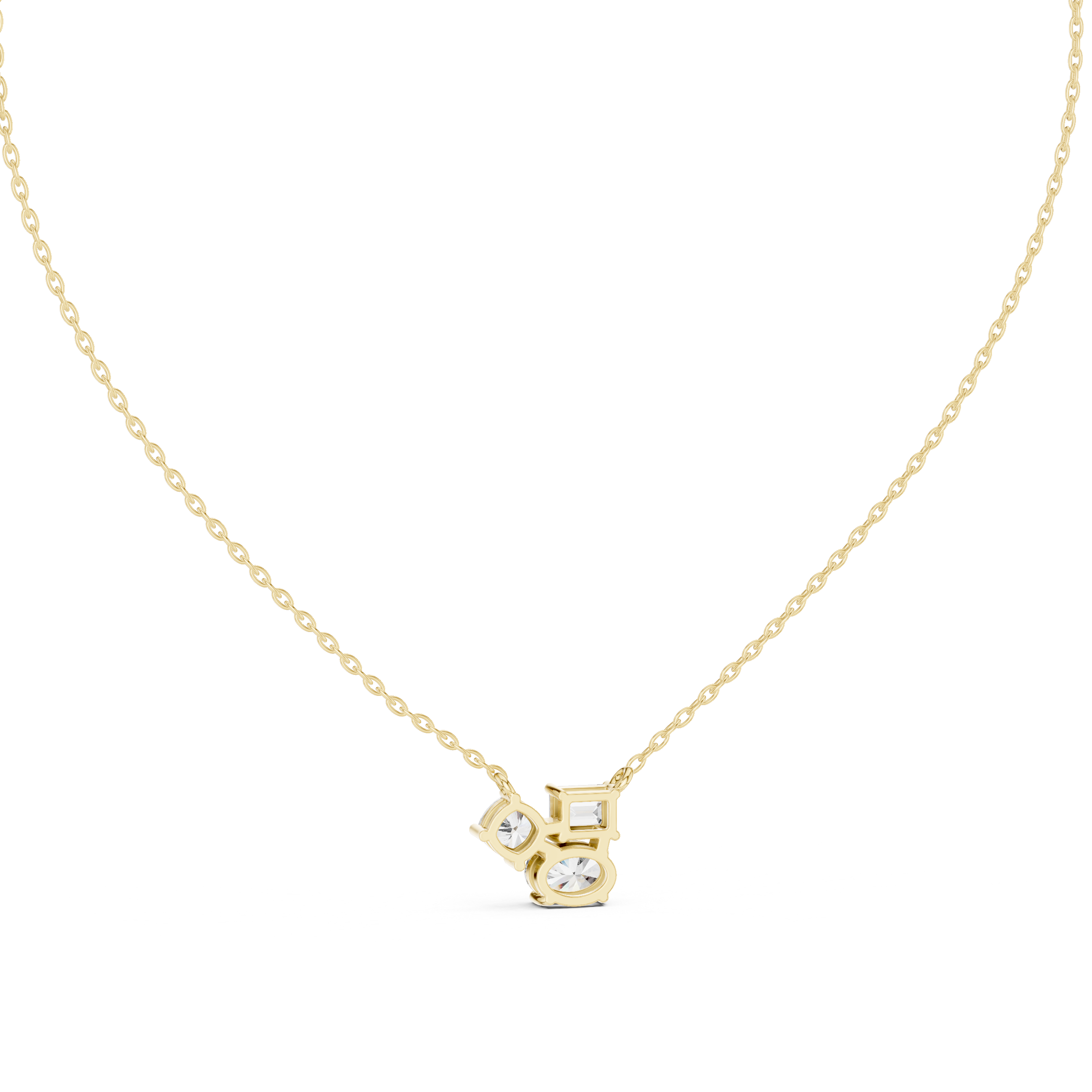 Three Distinct Diamond Cuts Pendant