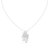 Clustered Emerald-Cut Diamond Pendant