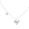 Clustered Princess-Cut Diamond Pendant
