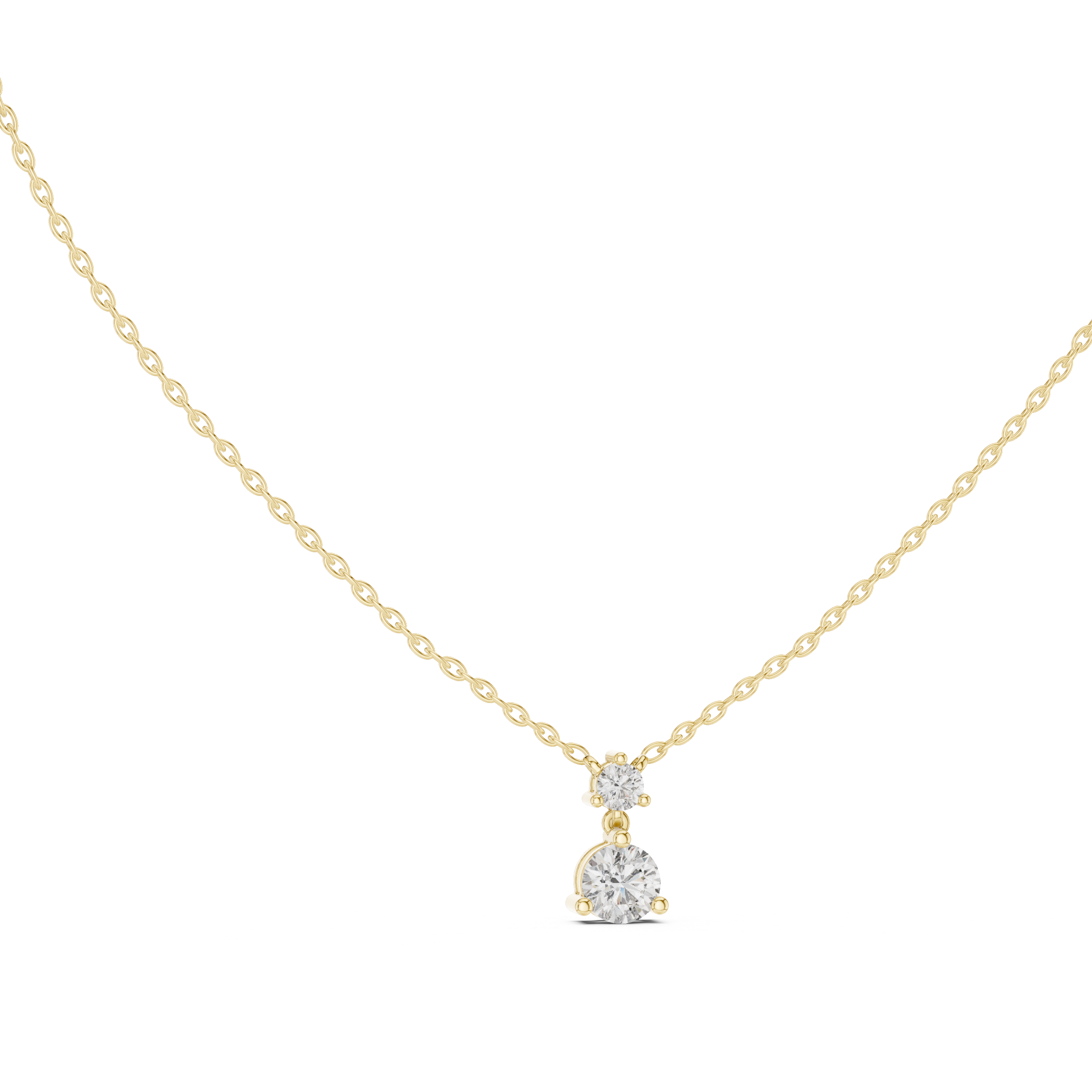 Two-Round Diamond Pendant