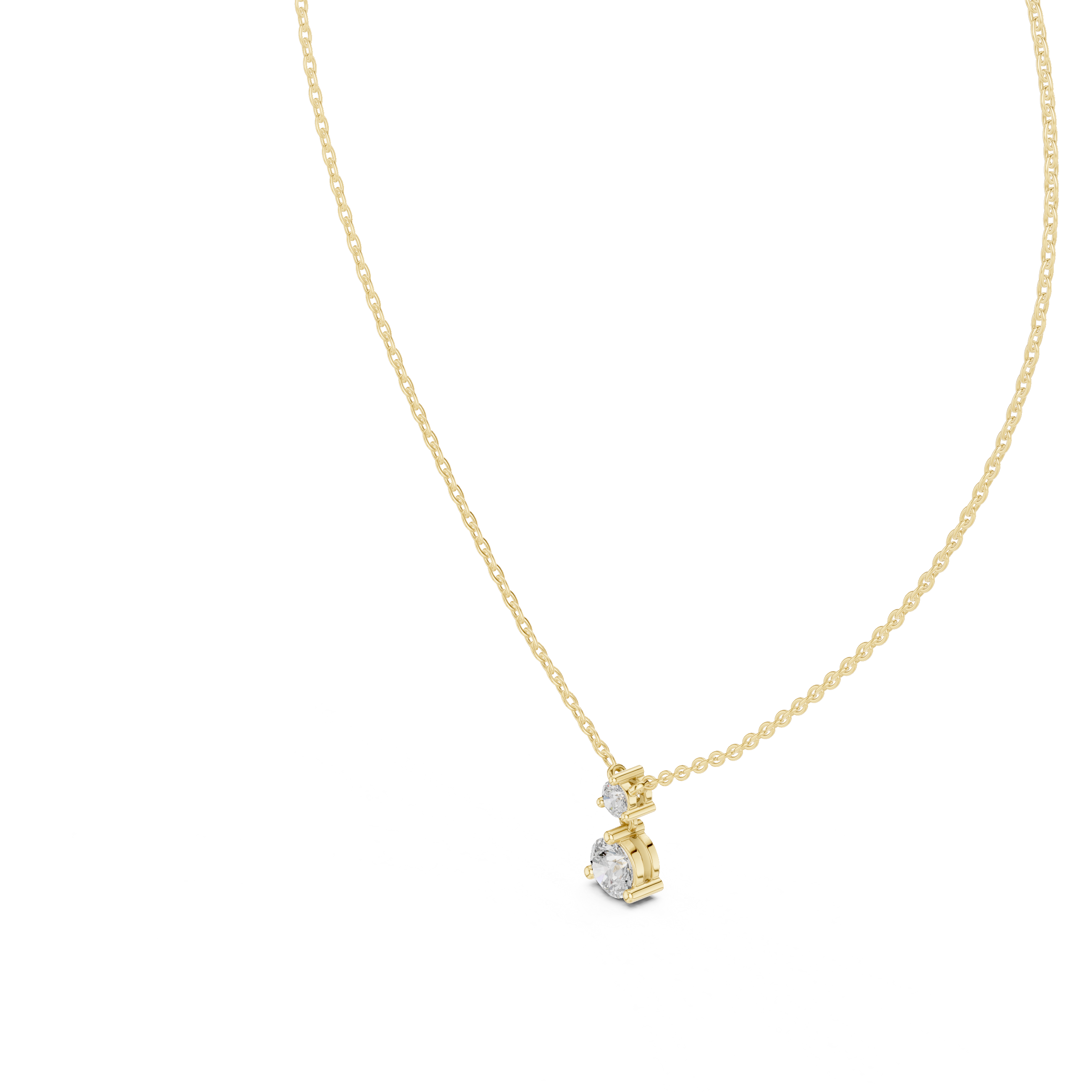 Two-Round Diamond Pendant