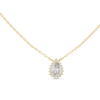 Teardrop Halo Diamond Pendant