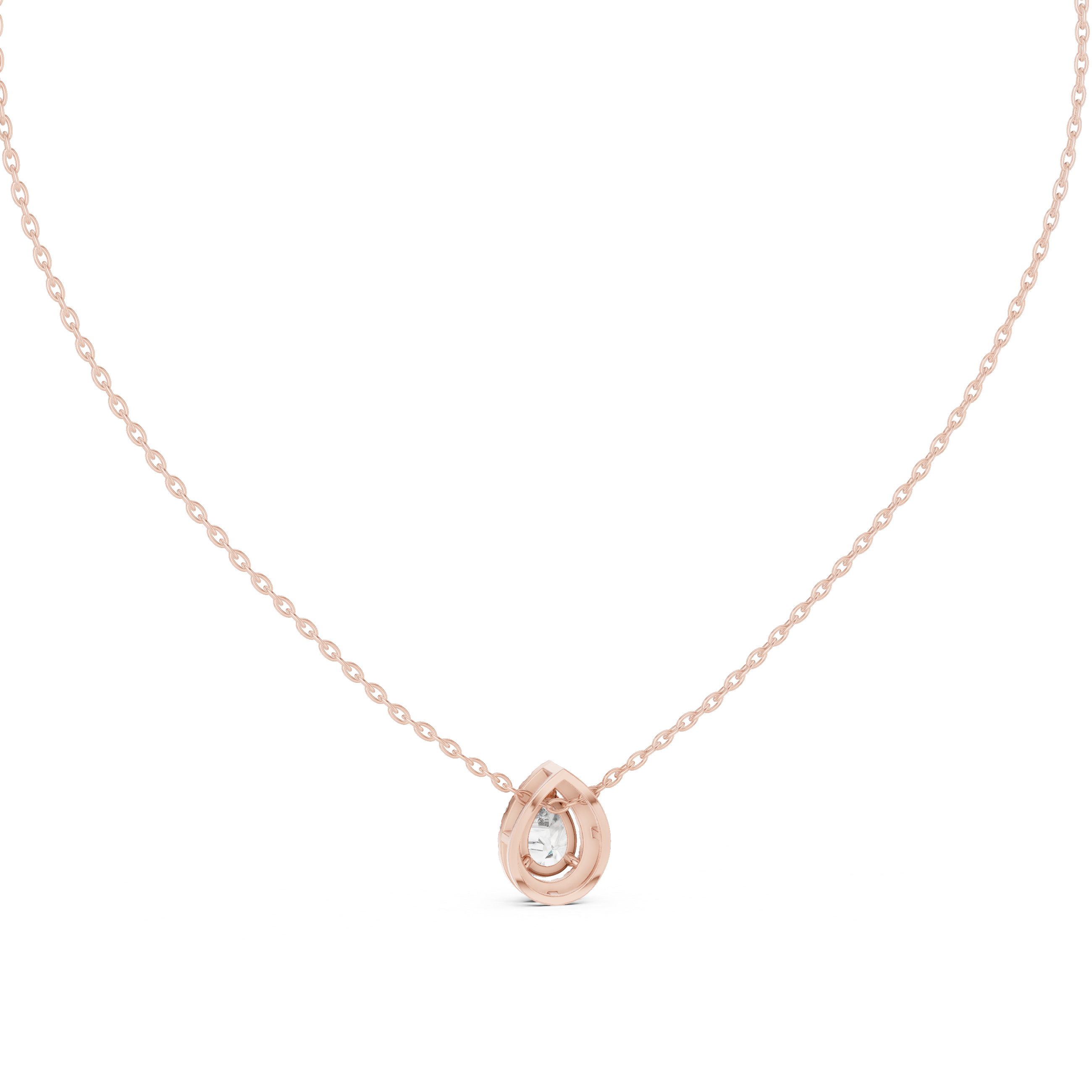 Sparkling Teardrop Diamond Pendant