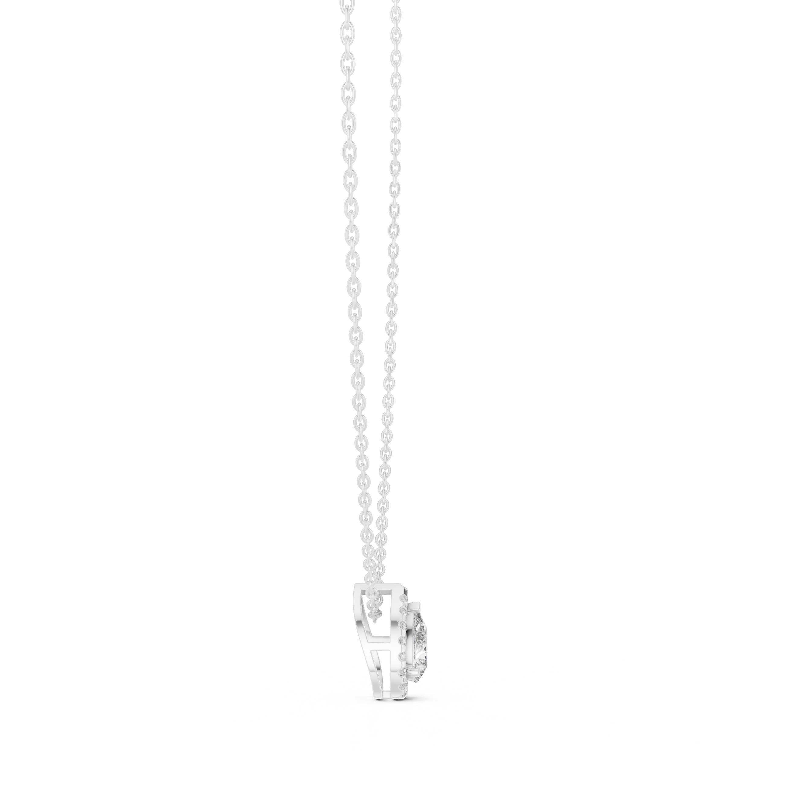 Sparkling Teardrop Diamond Pendant