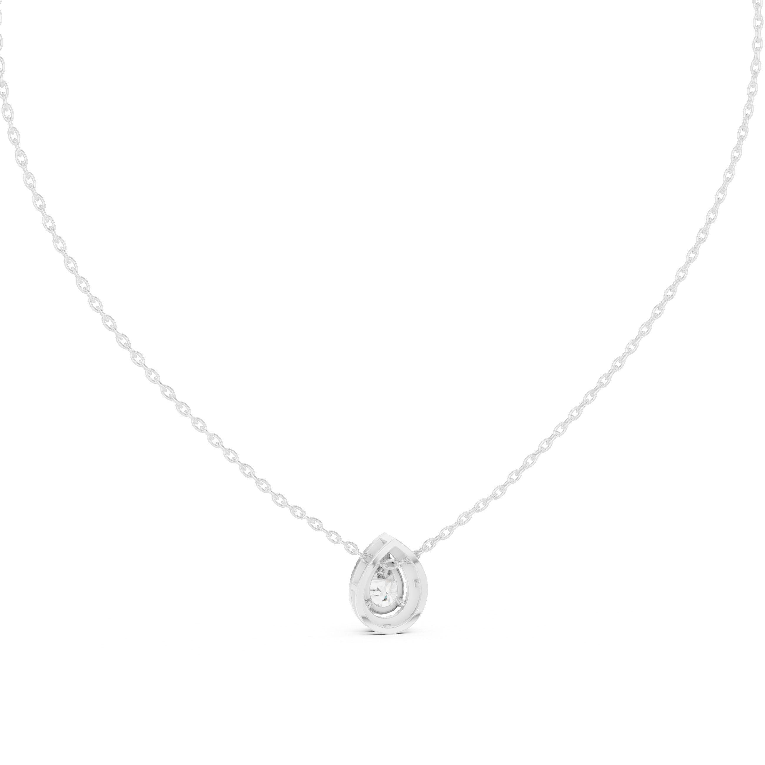 Sparkling Teardrop Diamond Pendant