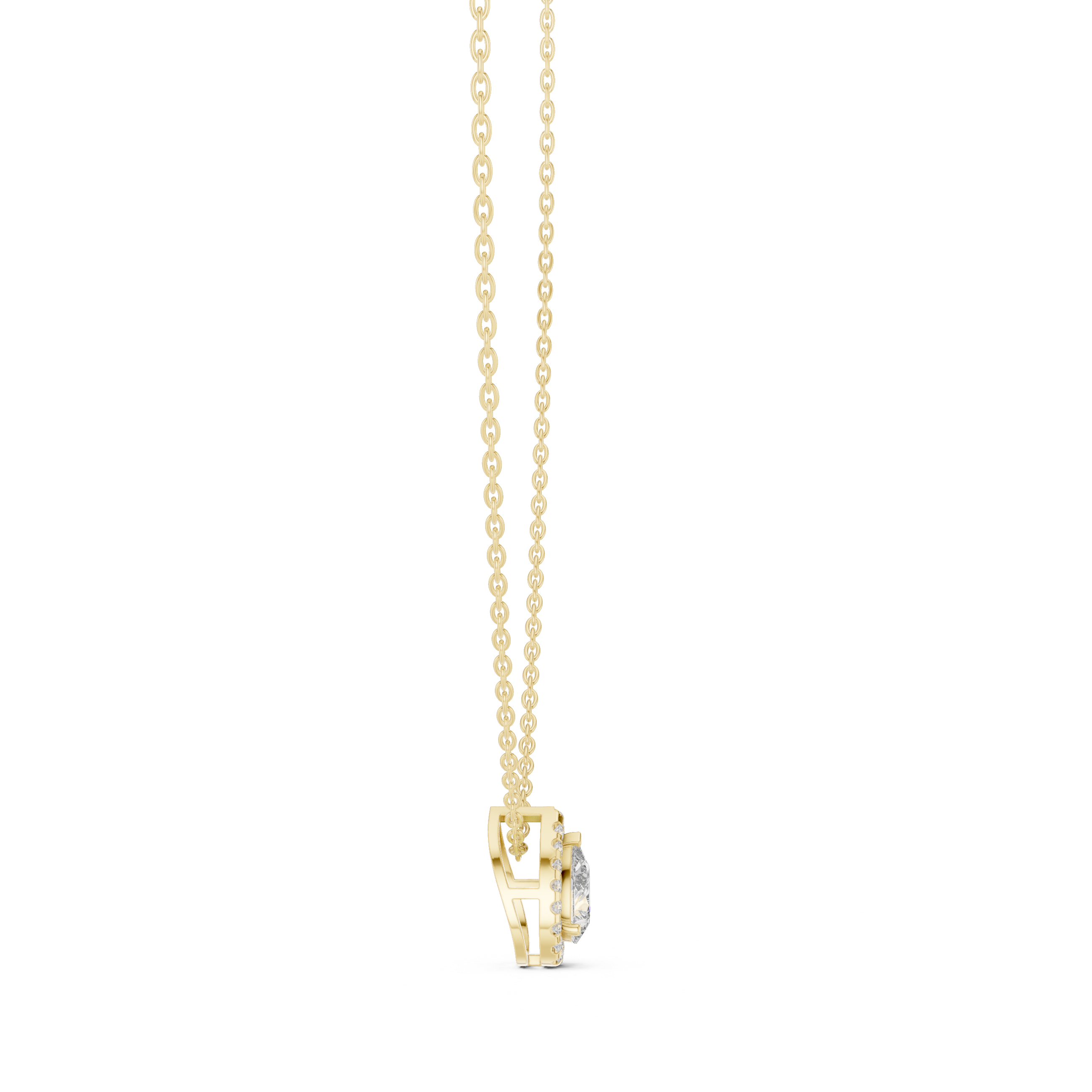 Sparkling Teardrop Diamond Pendant