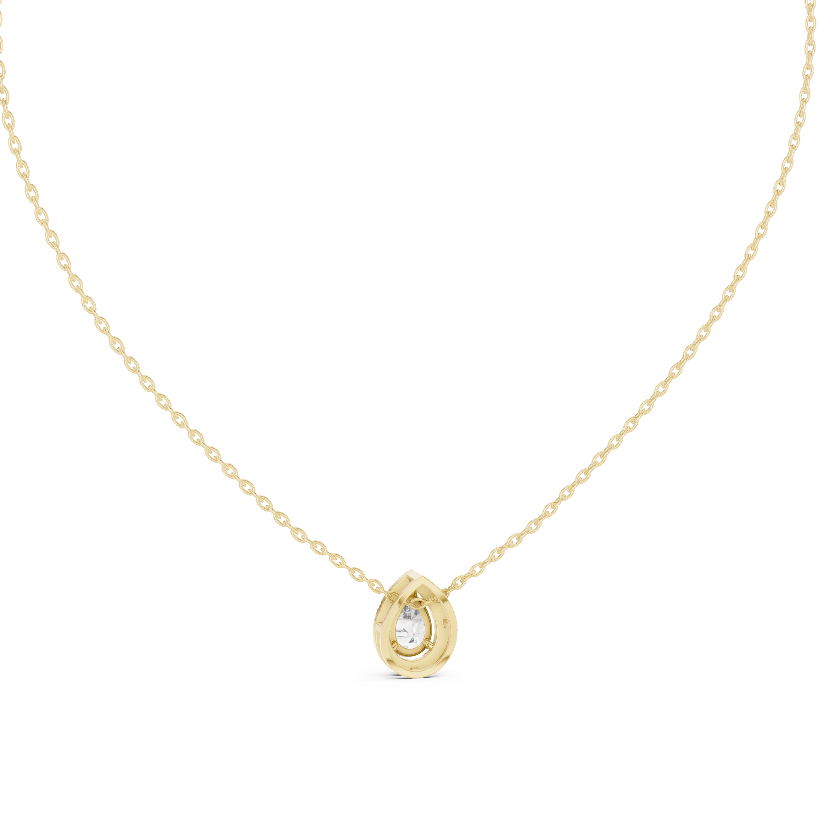 Sparkling Teardrop Diamond Pendant