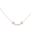 Diamond-Accented Smile Bar pendant