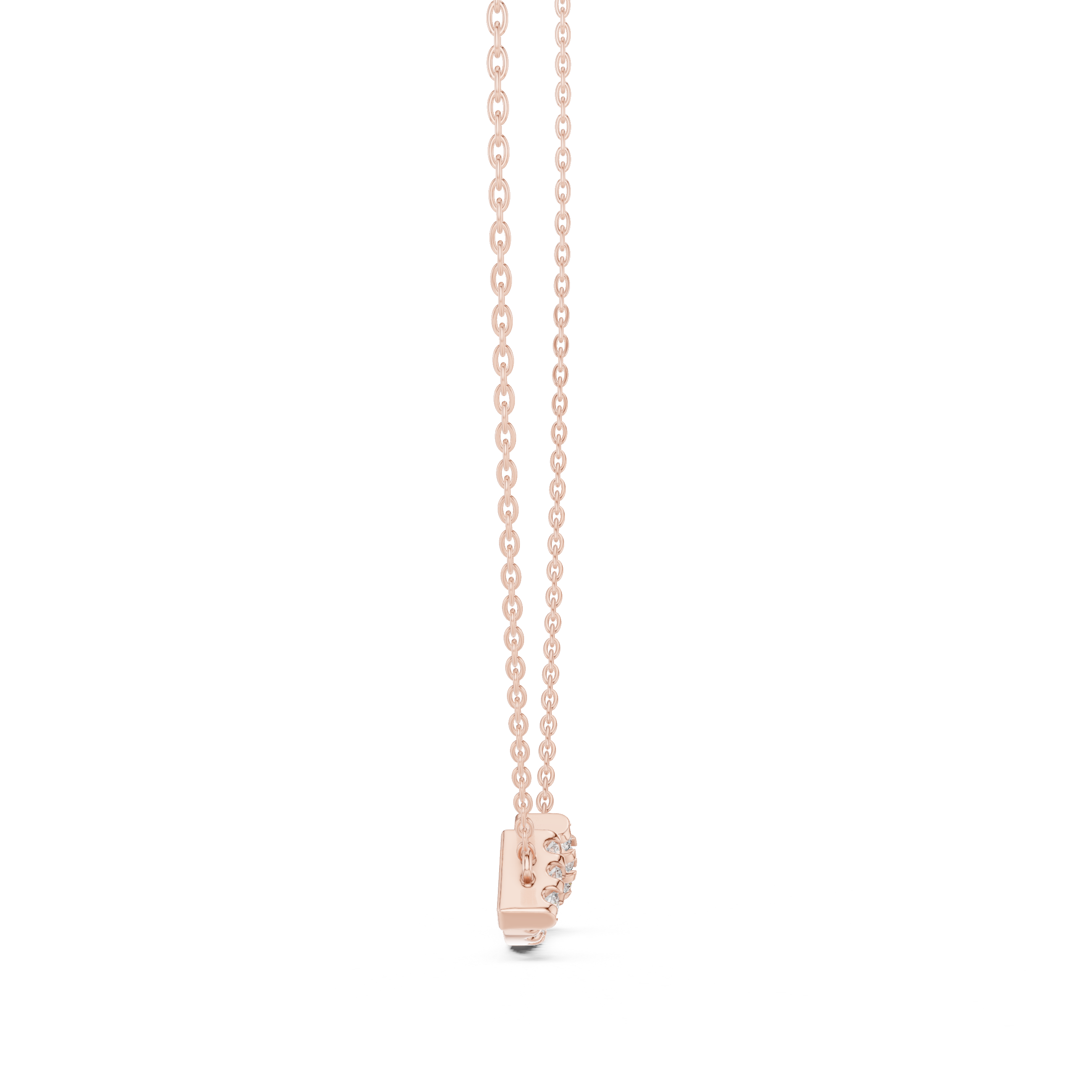 Diamond-Accented Smile Bar pendant