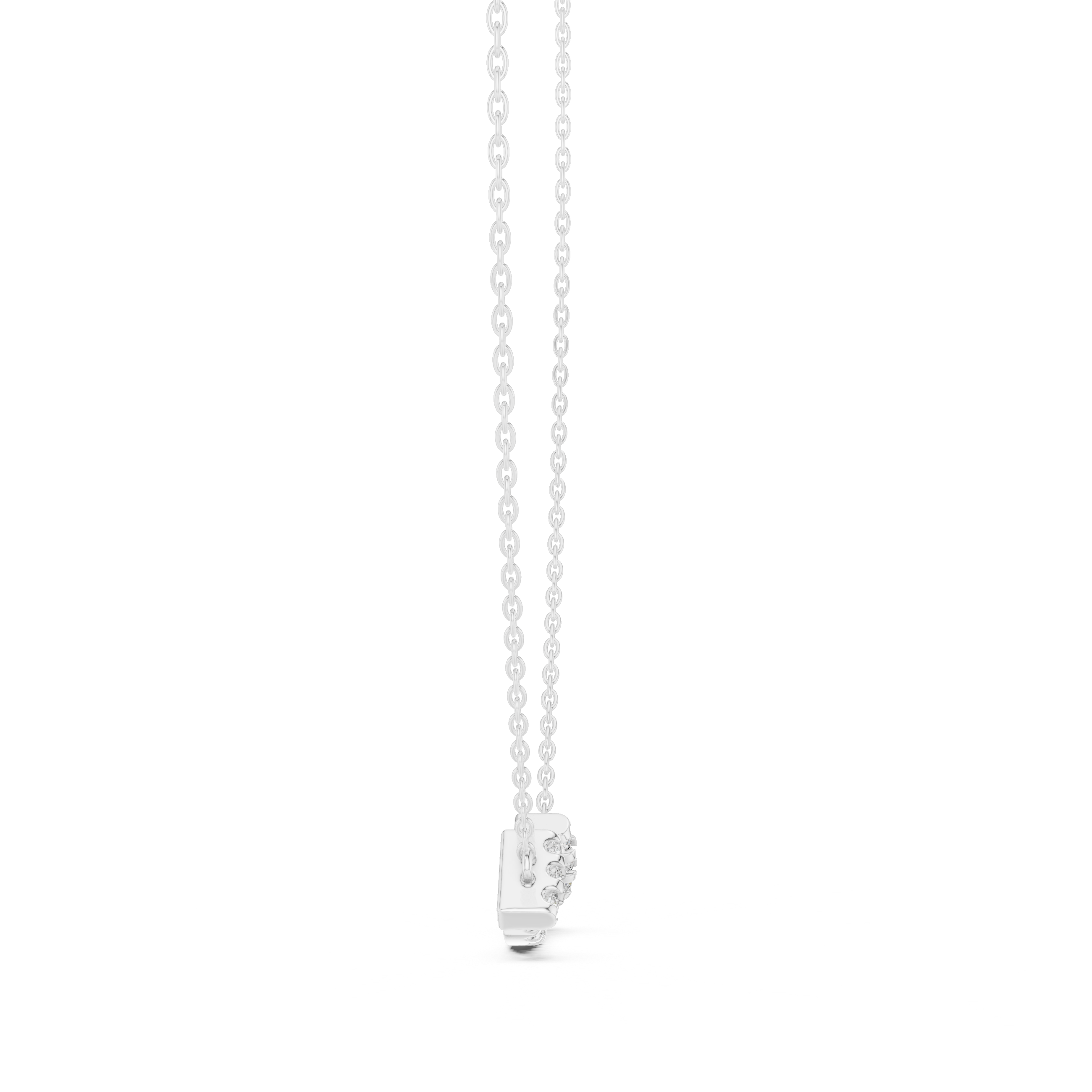 Diamond-Accented Smile Bar pendant