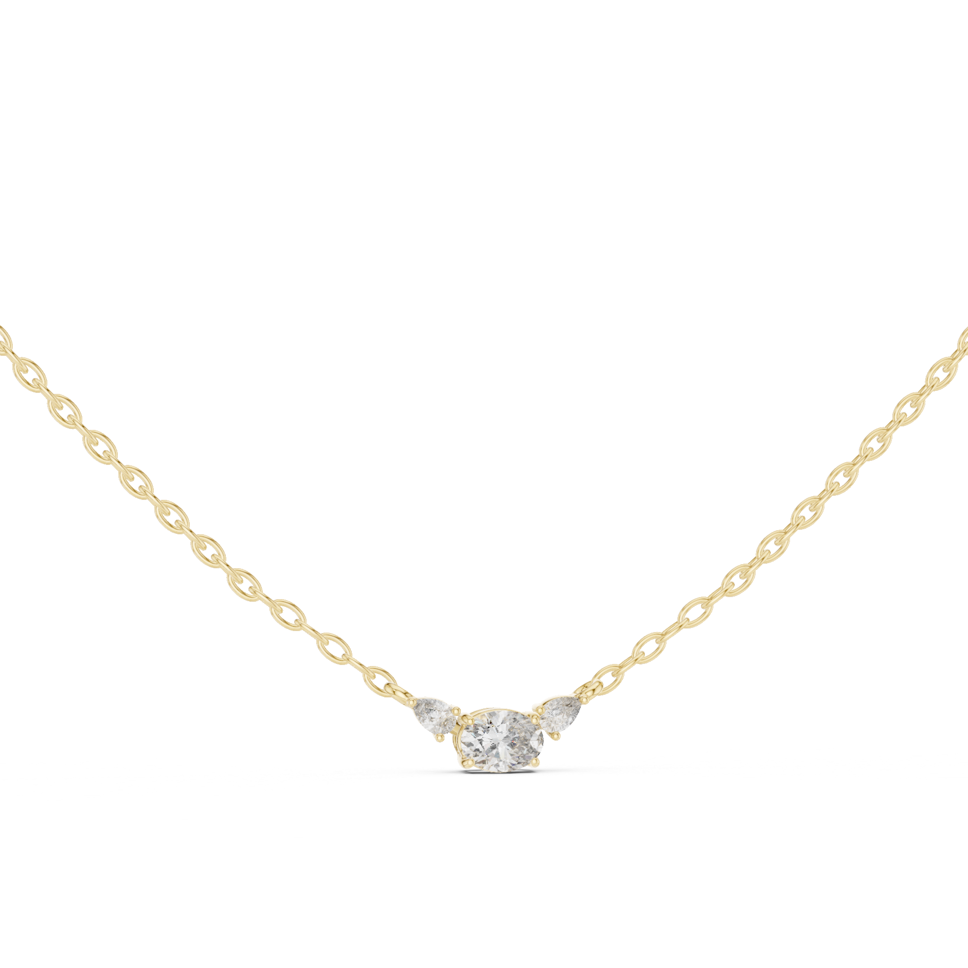 Three-Stone Diamond Pendant