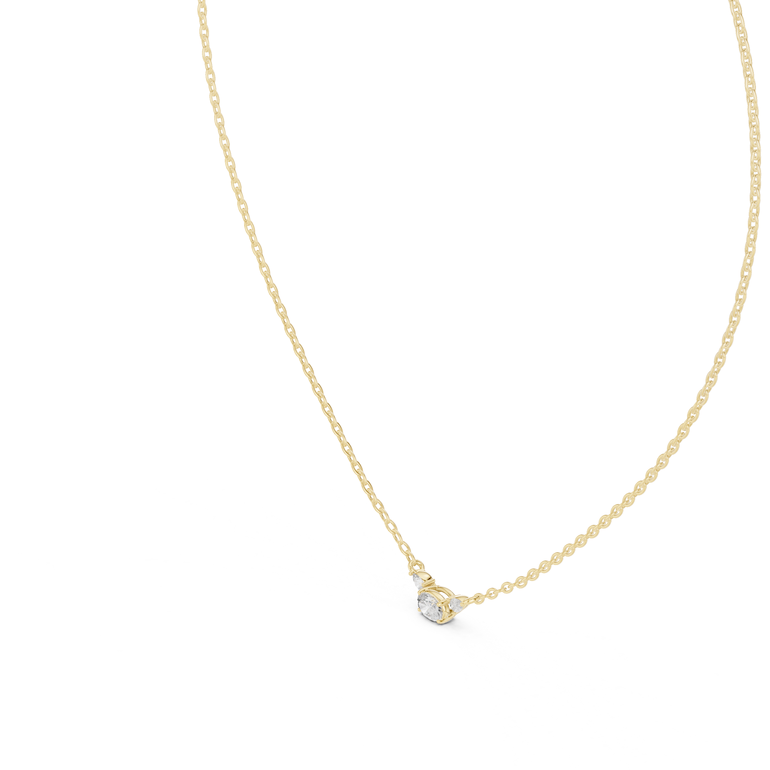 Three-Stone Diamond Pendant