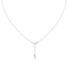 Delicate Y-Drop pendant with Marquise and Round Diamonds