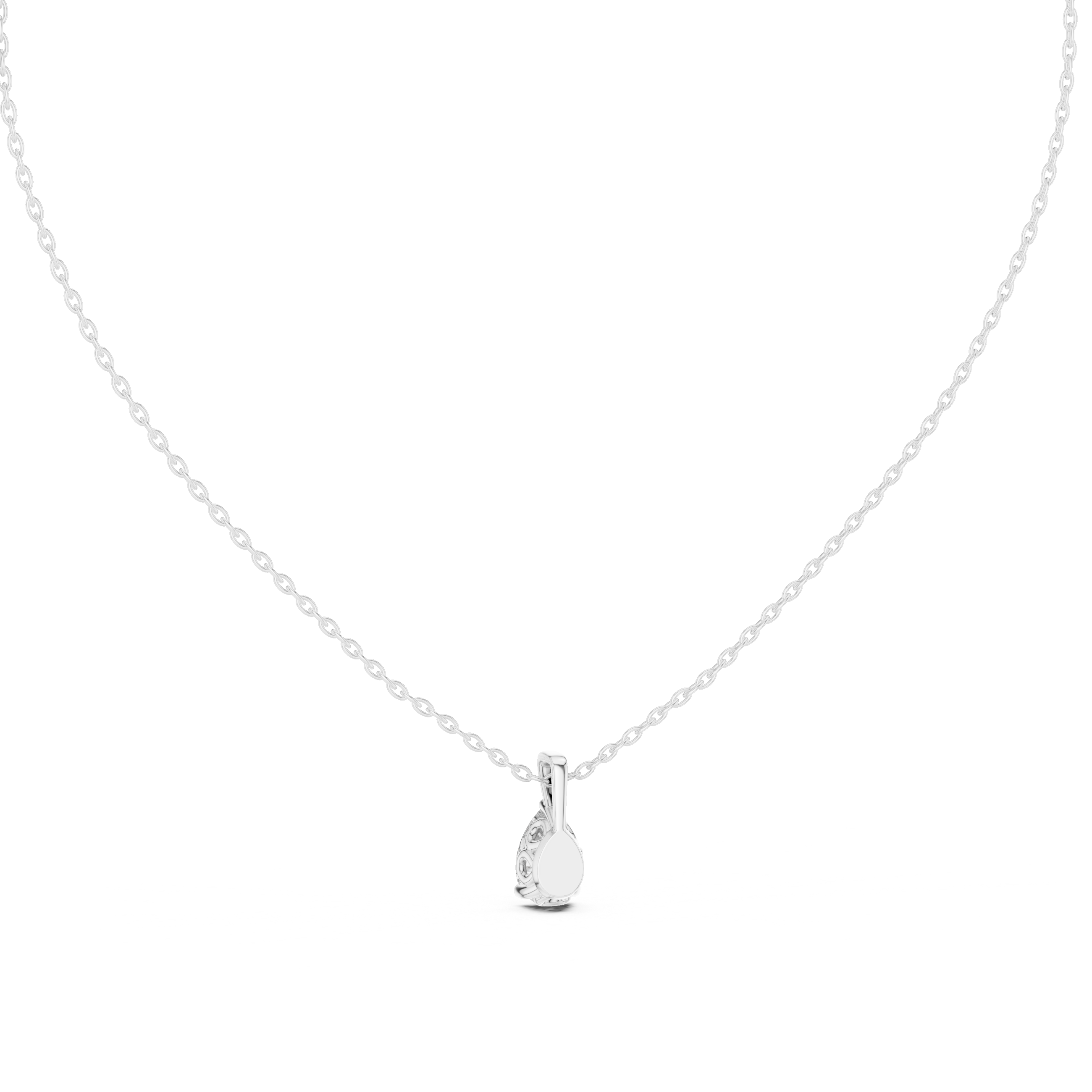 Pendant with Pear-Shaped Diamond