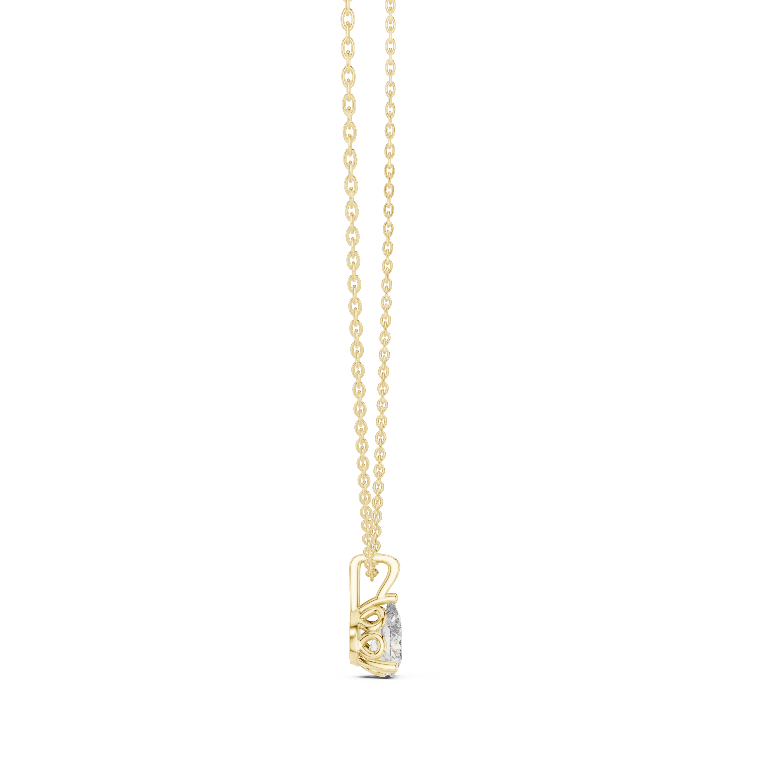 Pendant with Pear-Shaped Diamond