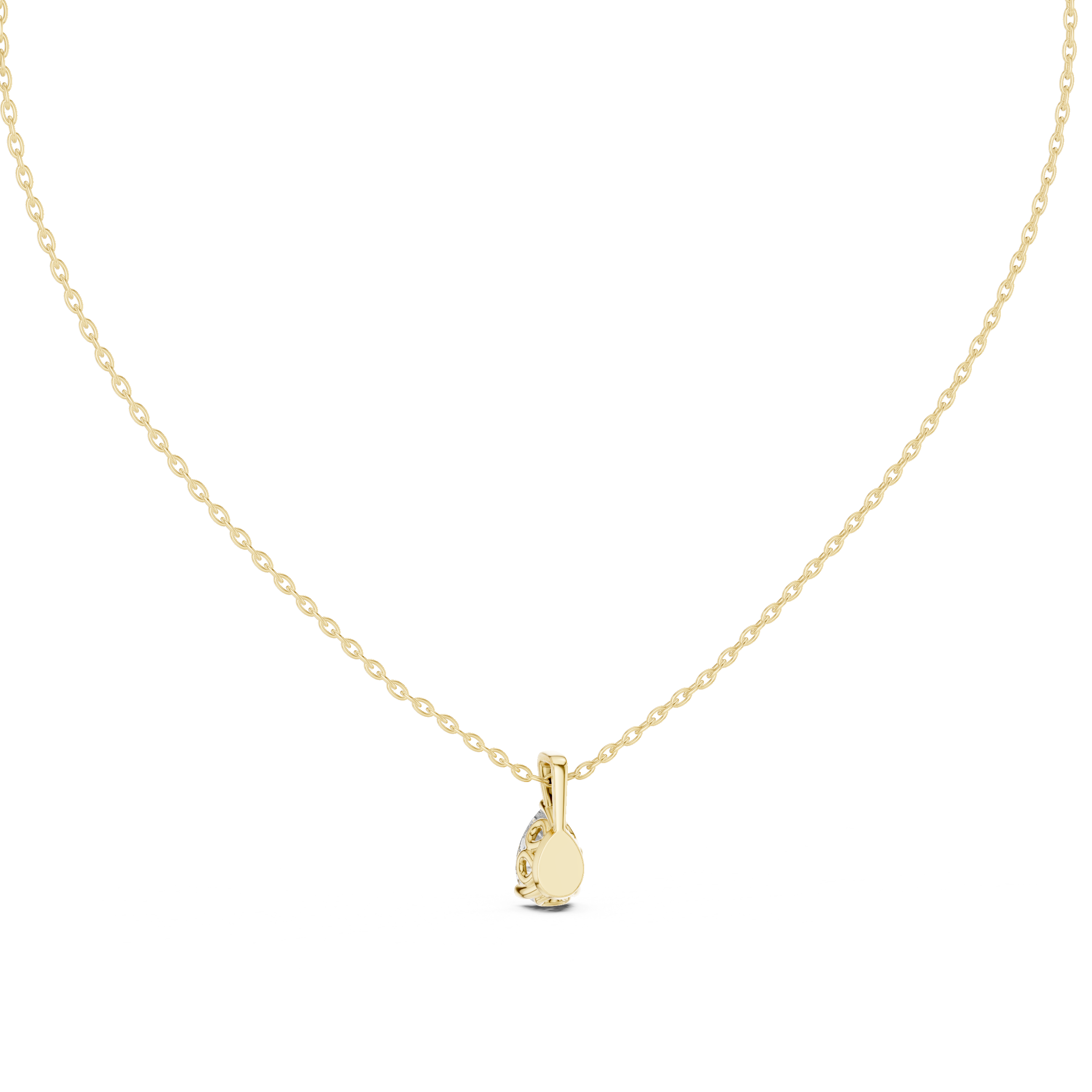 Pendant with Pear-Shaped Diamond