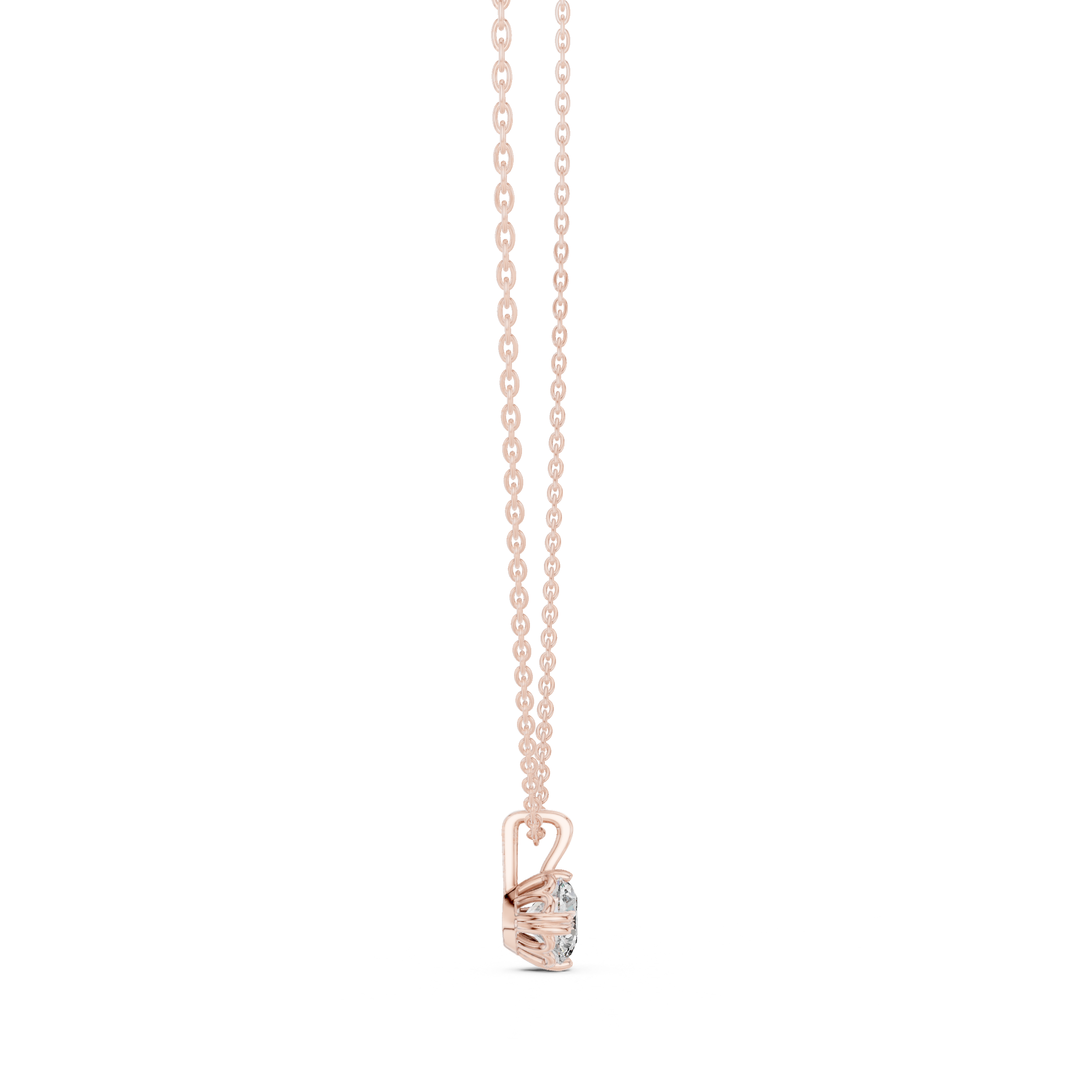 Cushion-Cut Diamond Pendant
