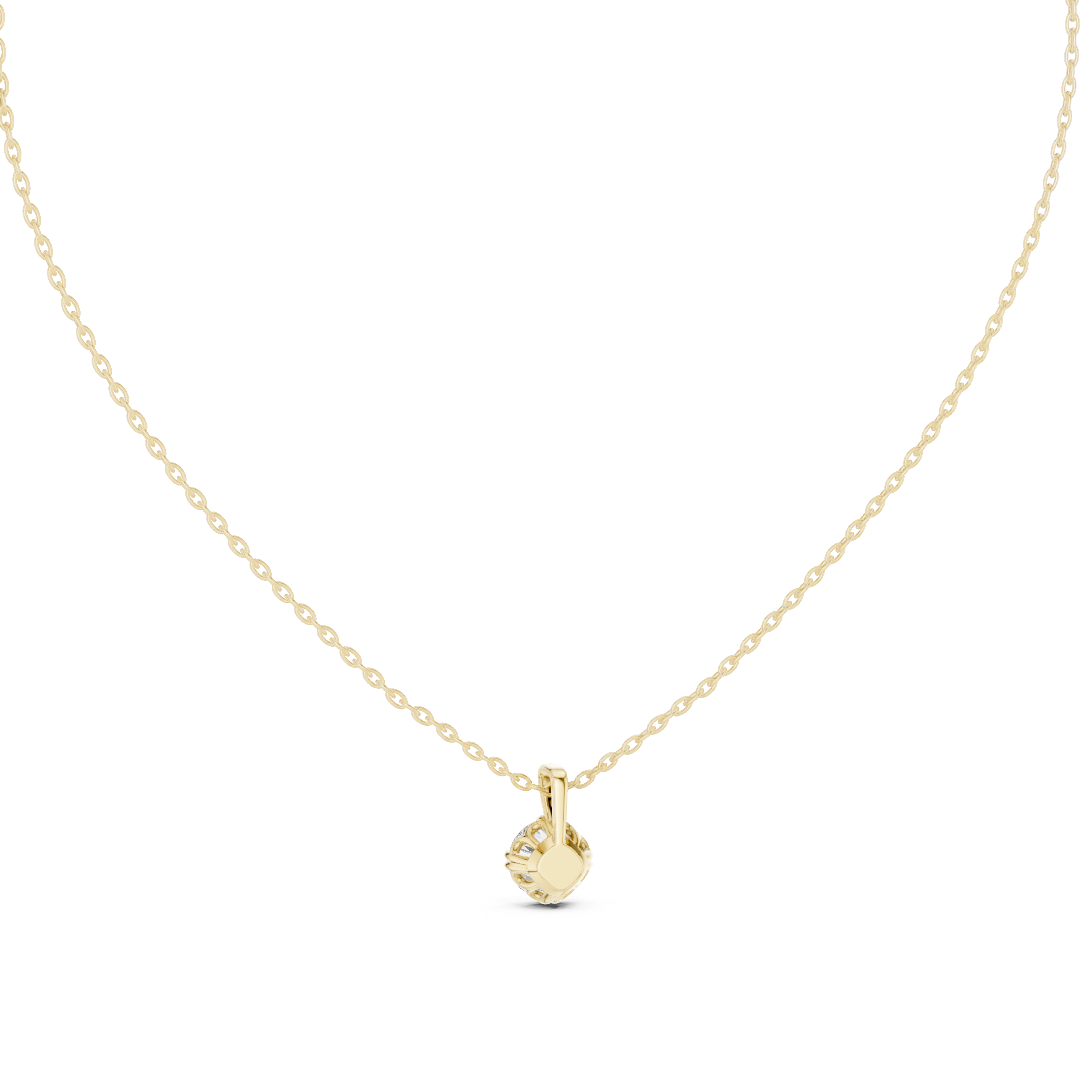 Cushion-Cut Diamond Pendant