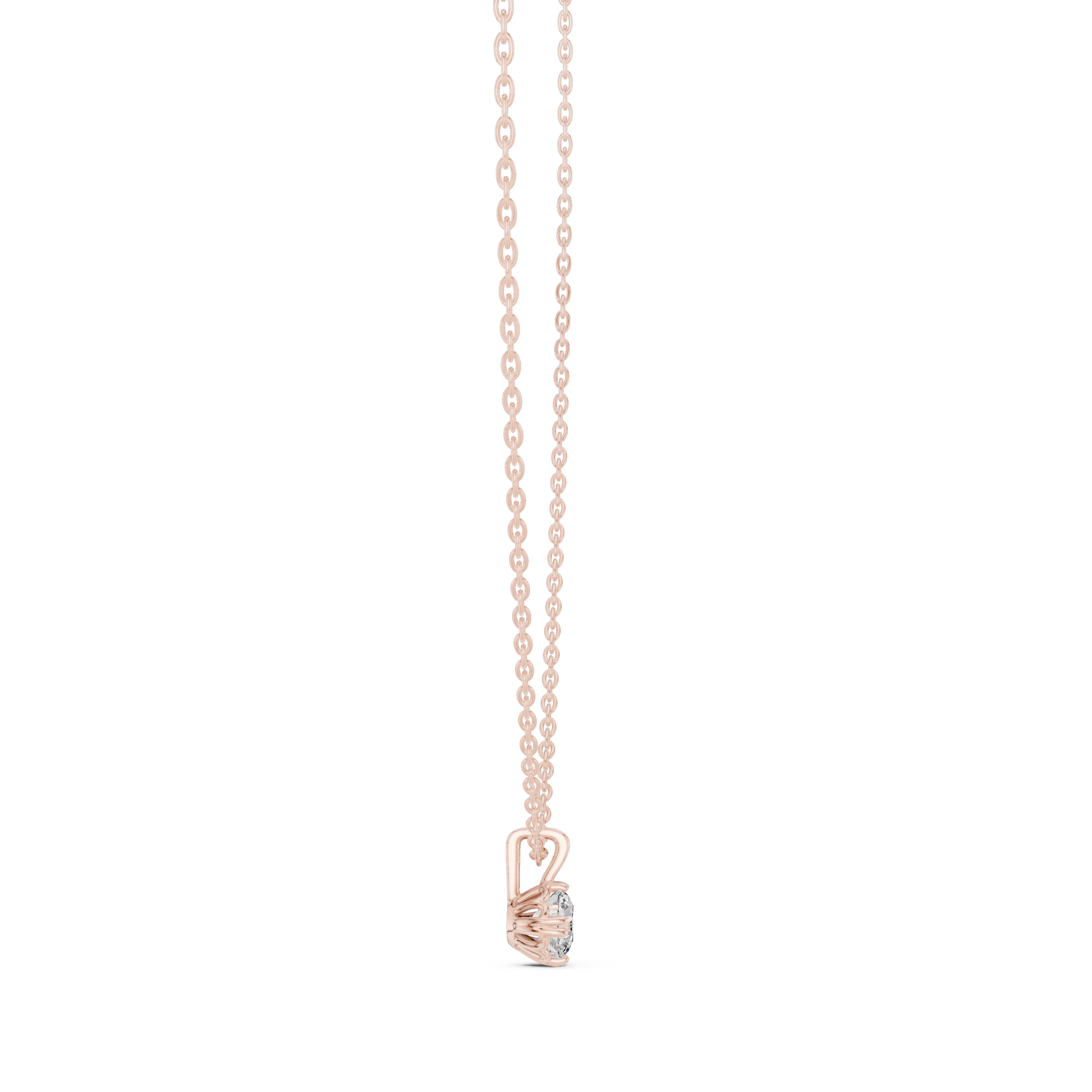 Round-Cut Diamond Solitaire Pendant