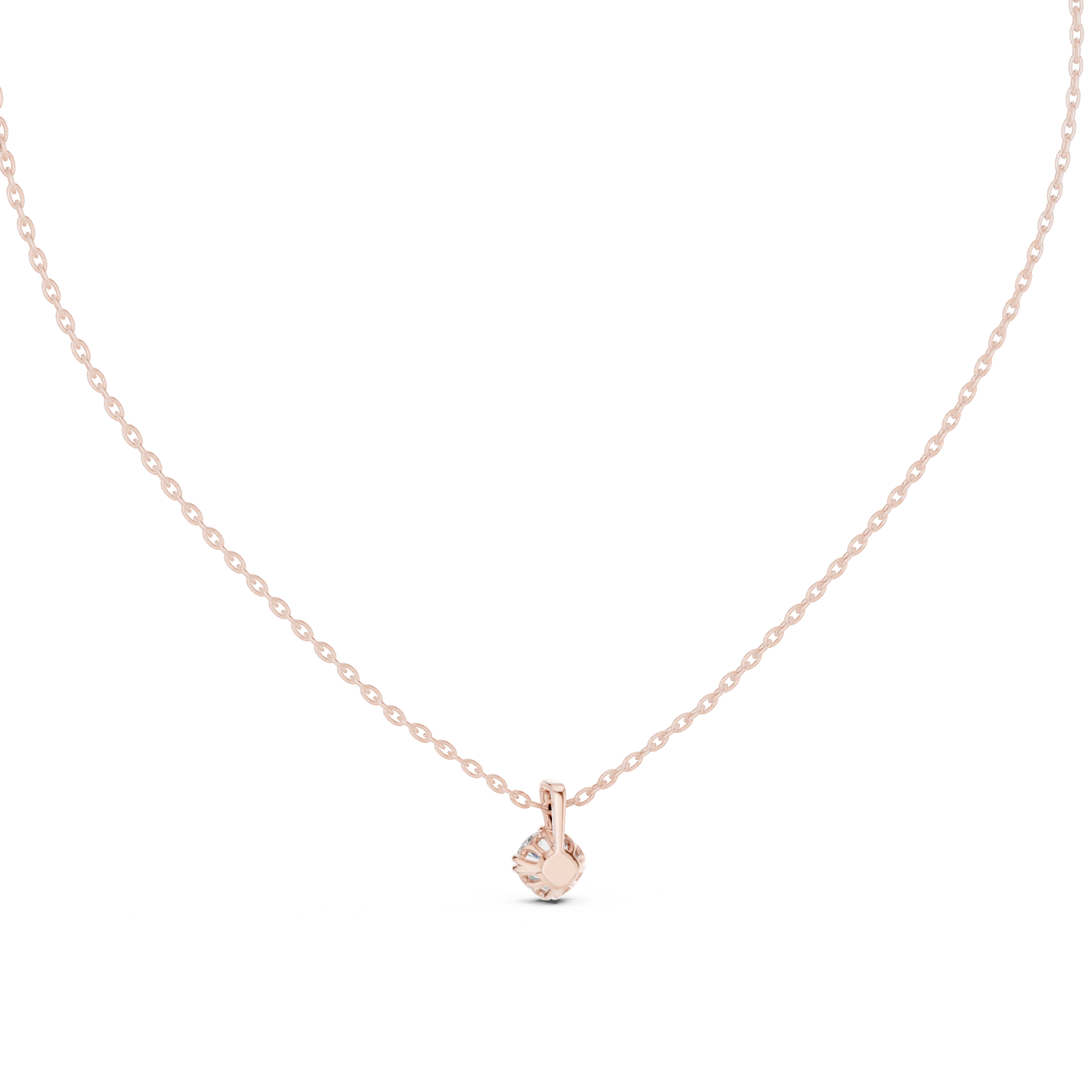 Round-Cut Diamond Solitaire Pendant