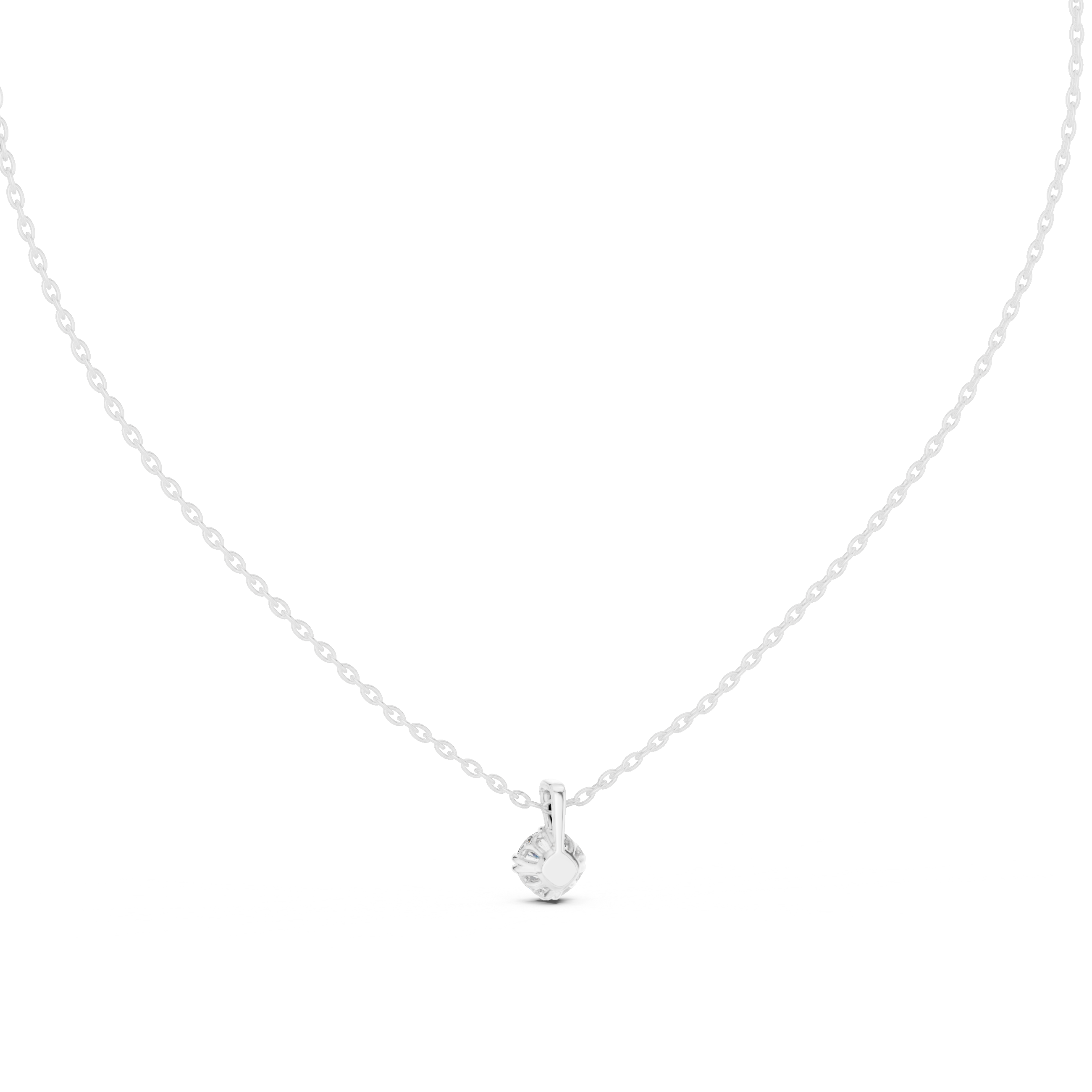 Round-Cut Diamond Solitaire Pendant