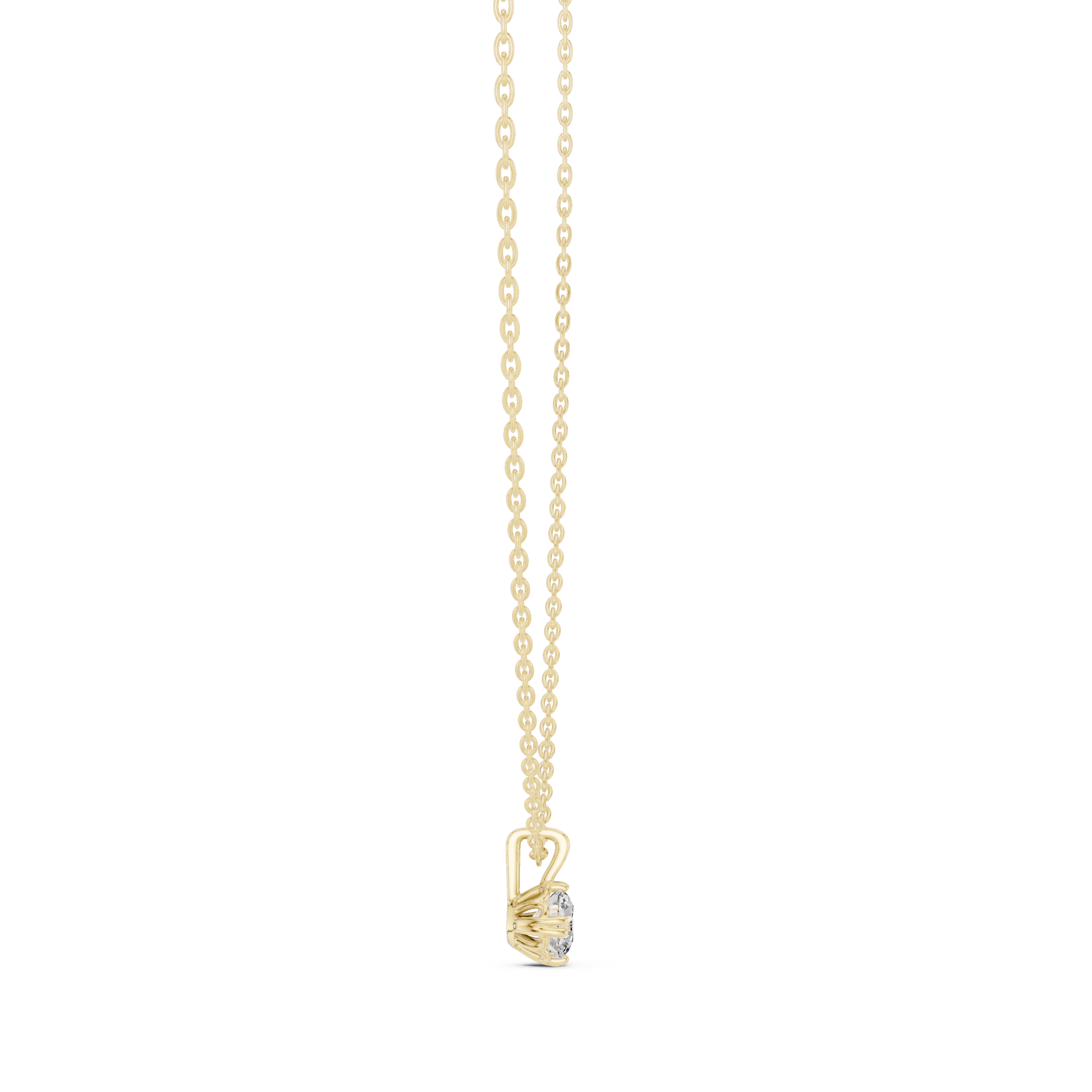 Round-Cut Diamond Solitaire Pendant