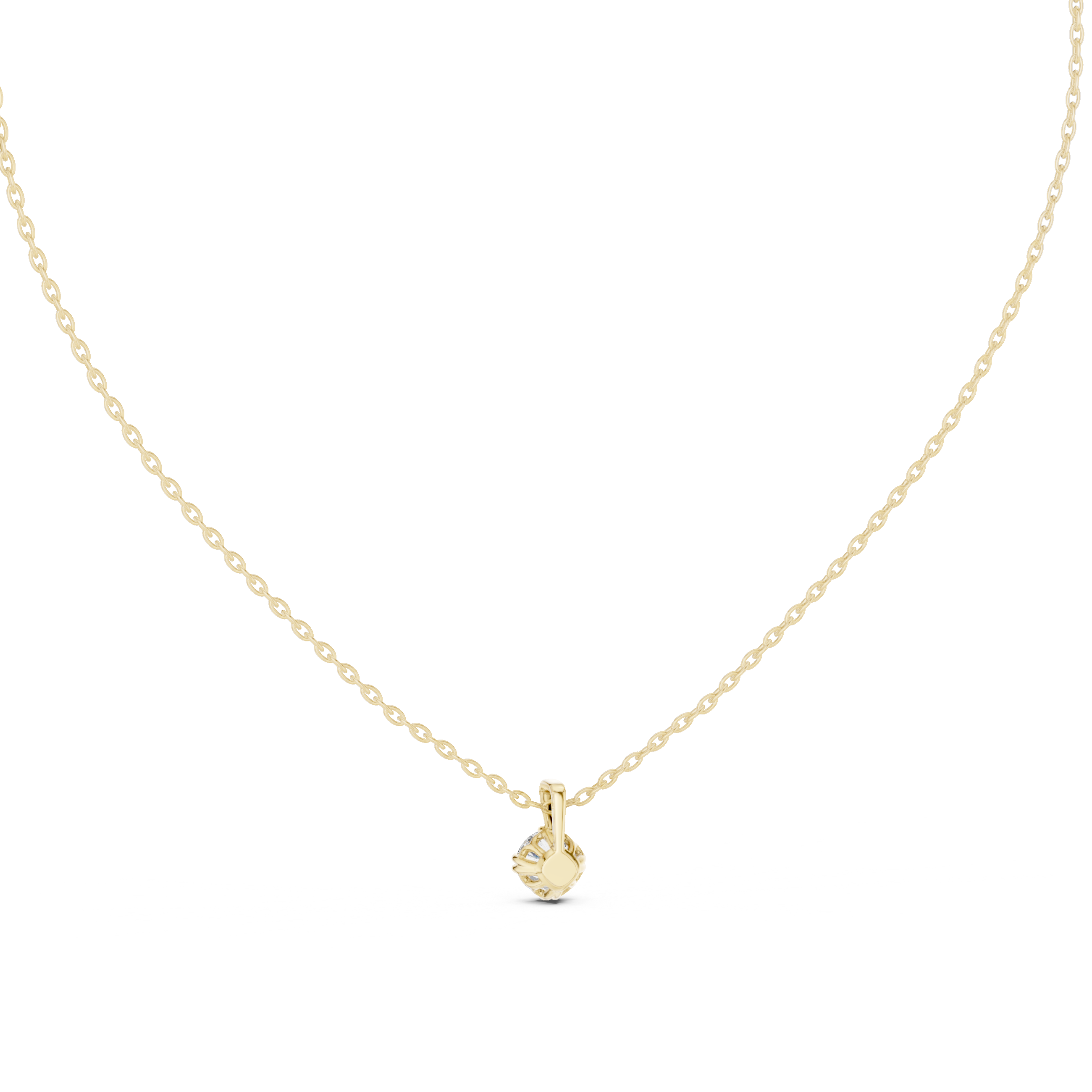 Round-Cut Diamond Solitaire Pendant
