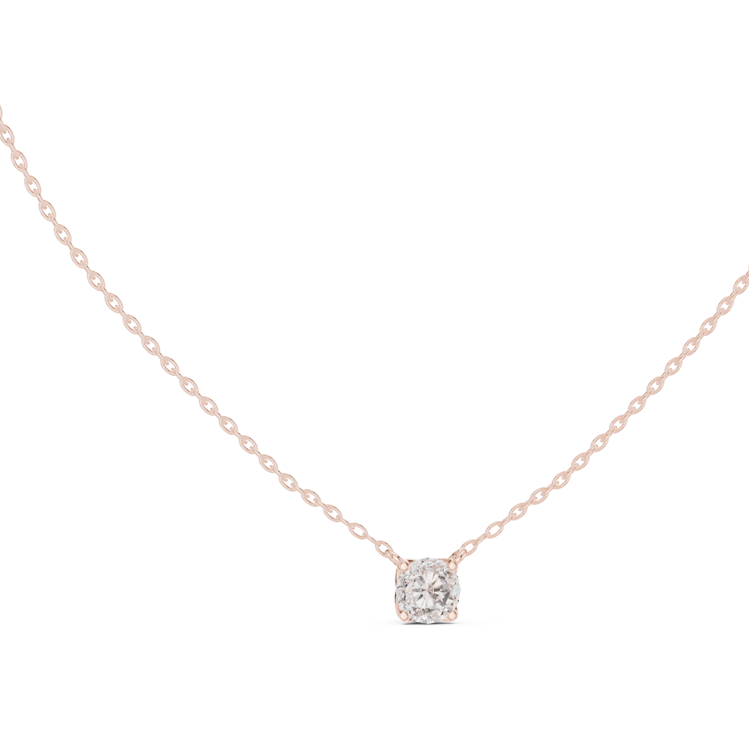 Pendant Featuring a Round Brilliant Diamond