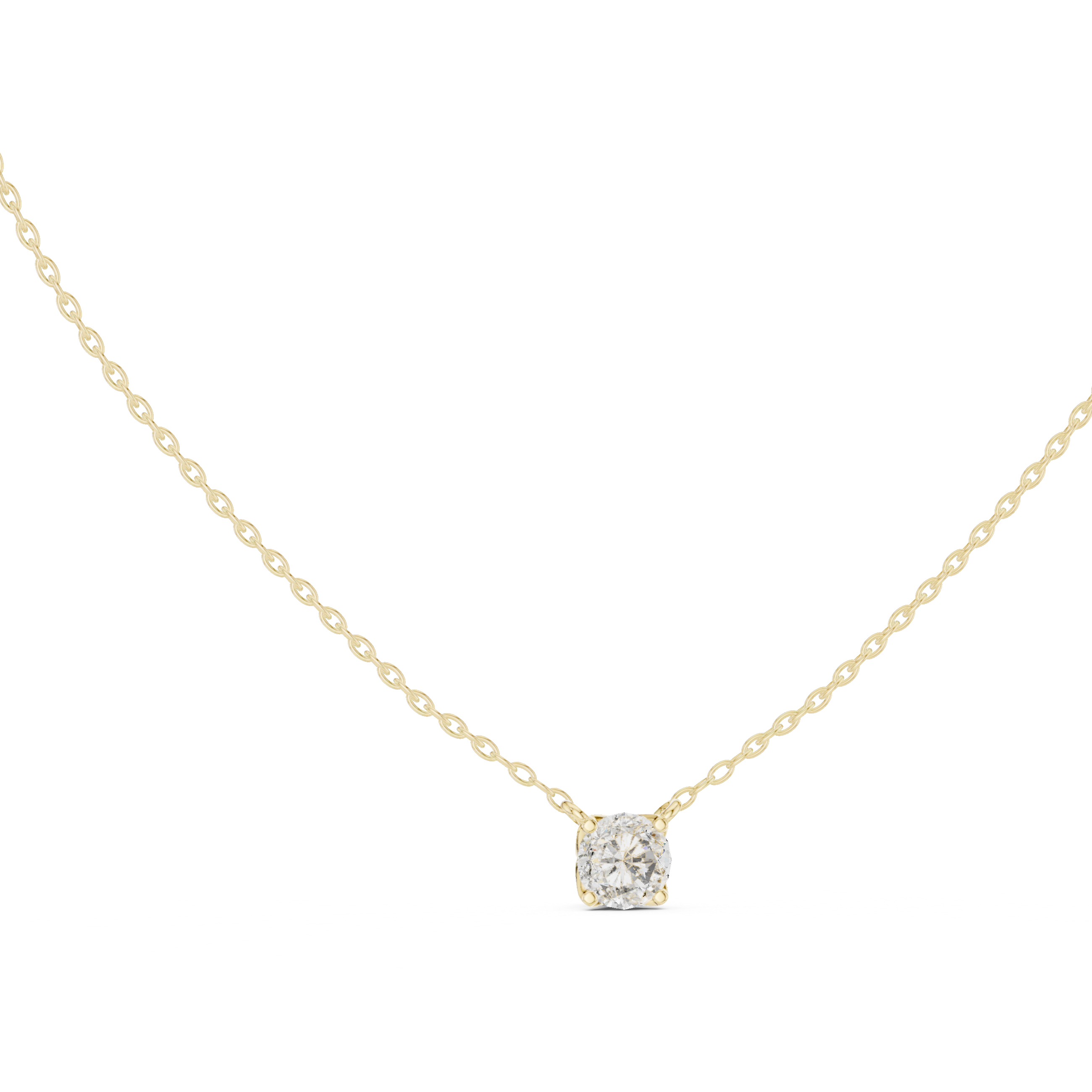 Pendant Featuring a Round Brilliant Diamond