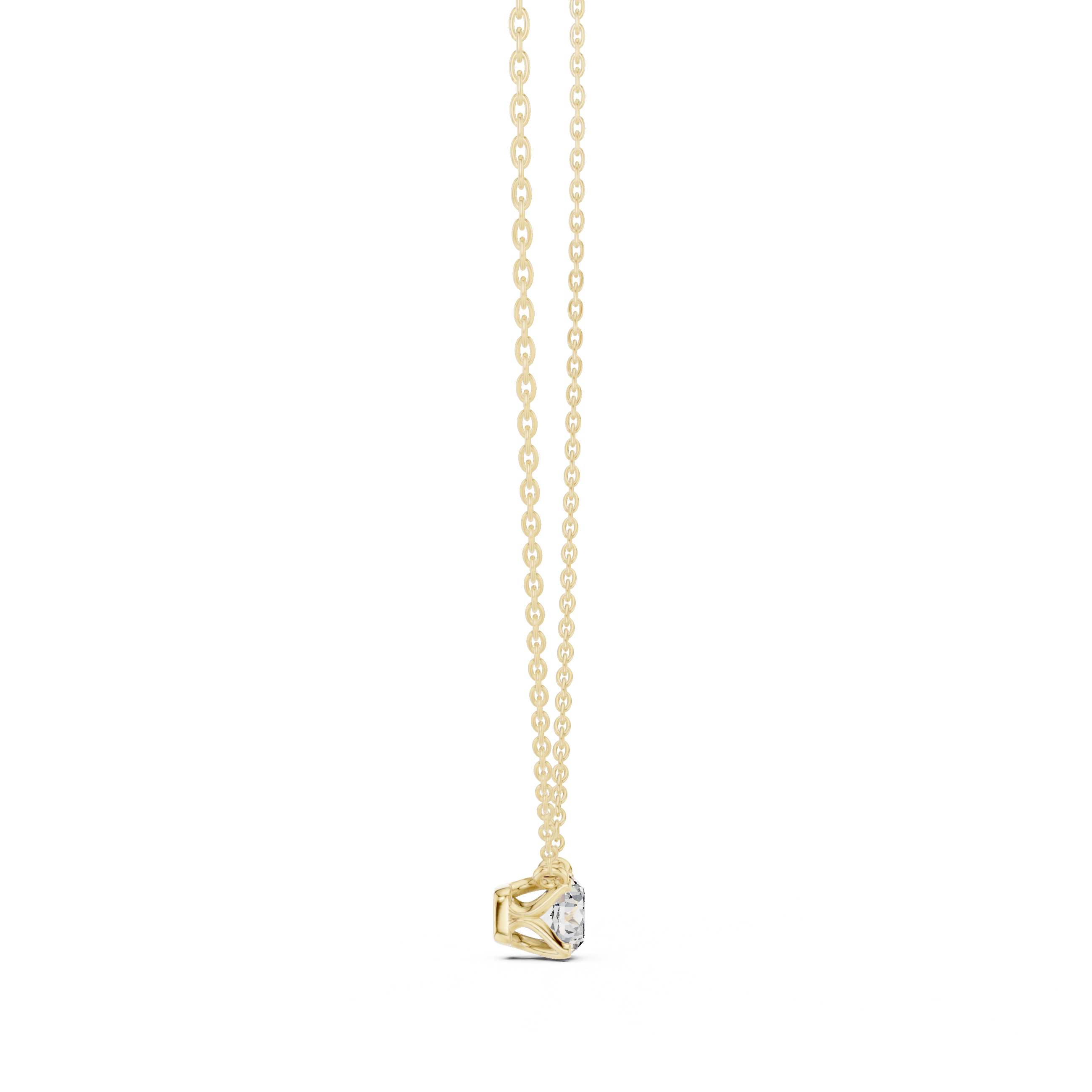 Pendant Featuring a Round Brilliant Diamond